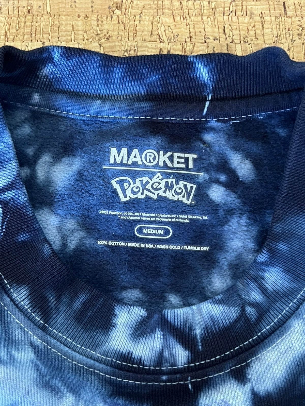 Market × Pokemon 👻 Market x Pokemon - Gastly Tie Dye Crewneck | Medium - NEW Size US M / EU 48-50 / 2 - 3 Thumbnail