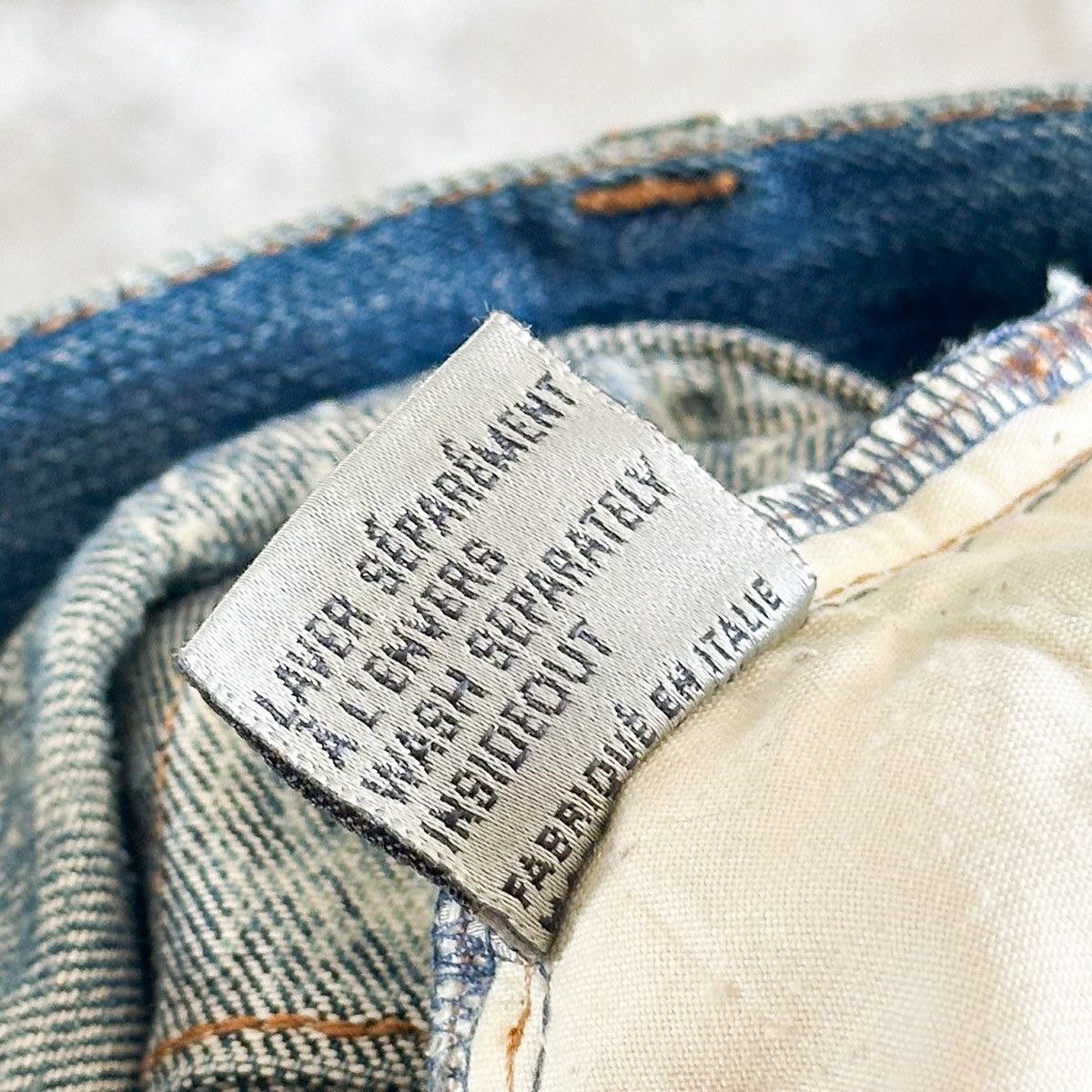 Dior Dior SS07 THRASHED Spiderweb Denim By Hedi Slimane Size US 28 / EU 44 - 9 Thumbnail