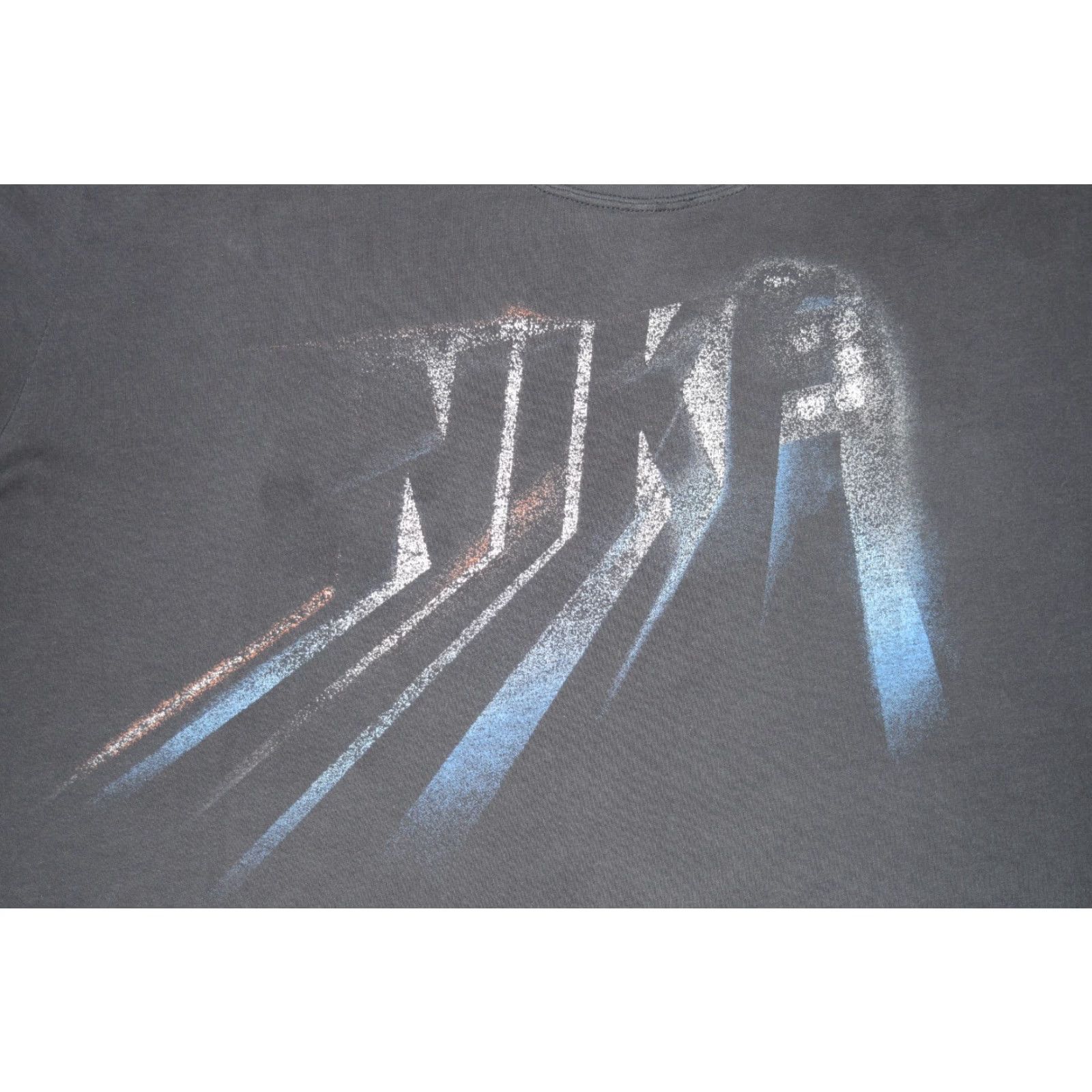 Nike VINTAGE Nike Shirt Mens XL Black DRI-FIT Logo Thrased Spellout T-Shirt 90s Crew Neck Short Sleeve Size US XL / EU 56 / 4 - 2 Thumbnail