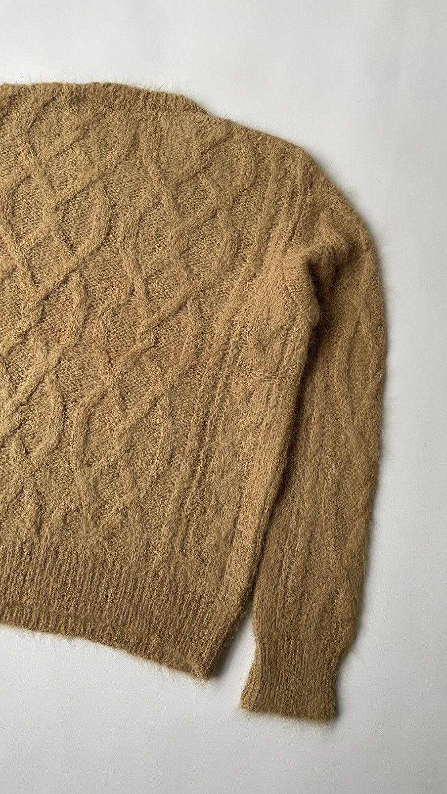 Dries Van Noten Sample Cable Knit Mohair Sweater Size US M / EU 48-50 / 2 - 12 Thumbnail