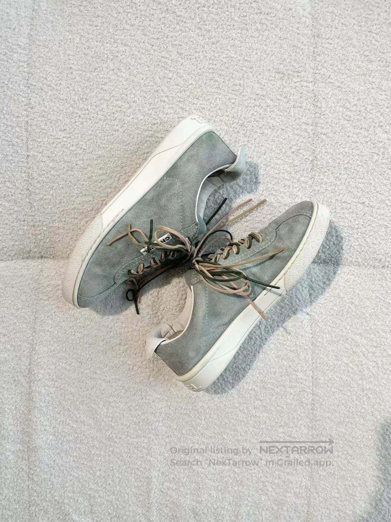 Chanel Chanel Alphabet slogans Vintage suede casual shoes| Size US 4.5 / IT 34.5 - 4 Thumbnail