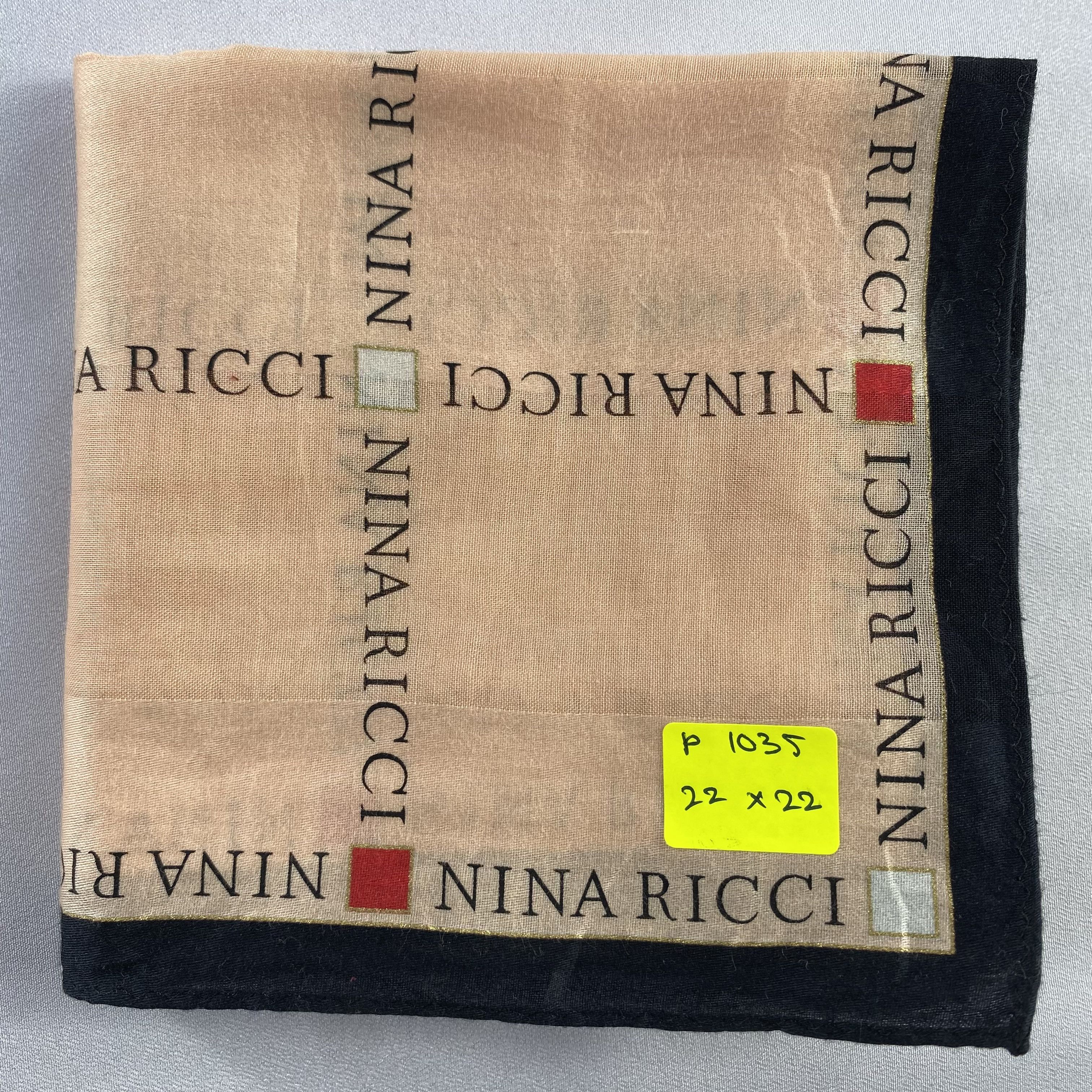 Nina Ricci × Vintage Nina Ricci Handkerchief / Neckerchief / Bandana-P1035 Size ONE SIZE - 6 Thumbnail
