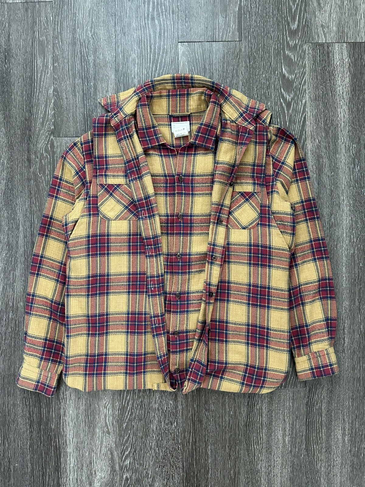 トップス Rare MIHARA YASUHIRO check shirts Maison MIHARA YASUHIRO Blue Check Shirt Maison MIHARA YASUHIRO