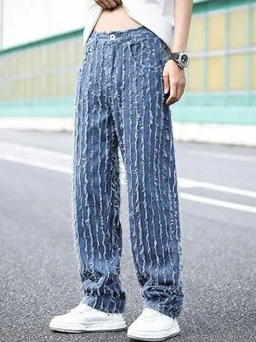 Jean LOOSE fit skate washed vintage jeans pants Size US 31 - 4 Thumbnail
