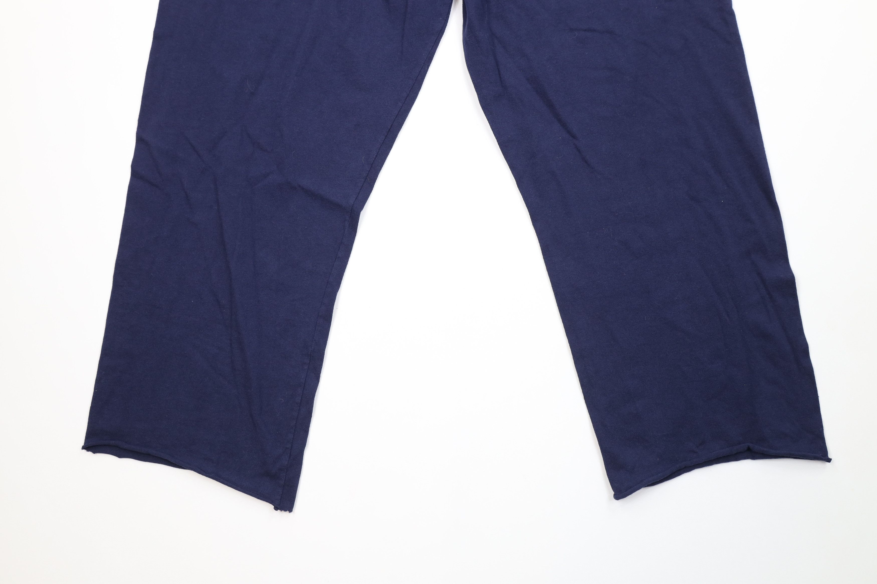 Russell Athletic Vintage 90s Y2K Russell Athletic Wide Leg Pants Blue Cotton Size US 36 / EU 52 - 12 Thumbnail