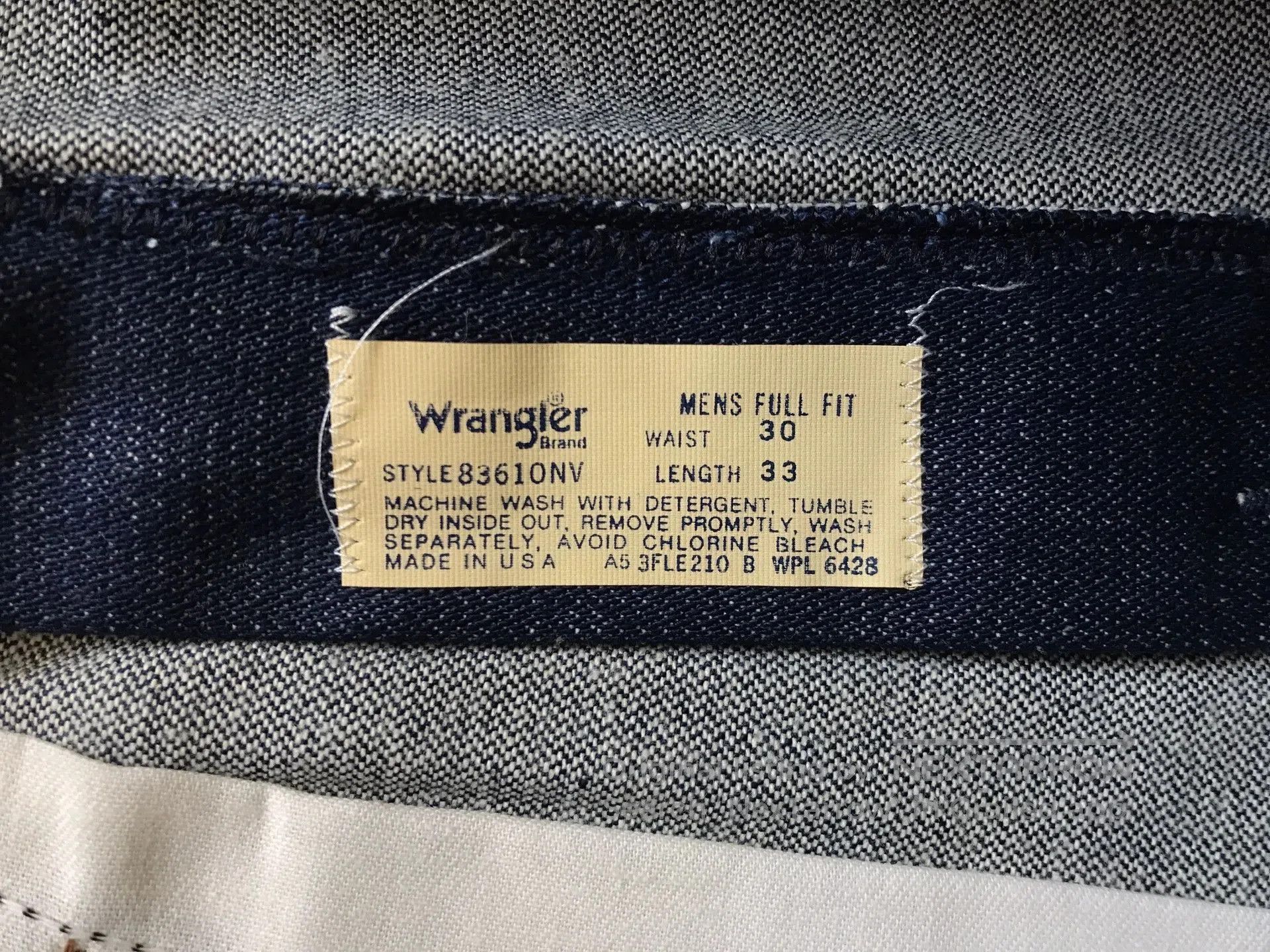 Wrangler 80s Wrangler 83610 Raw Denim Jeans. Size US 30 / EU 46 - 8 Thumbnail
