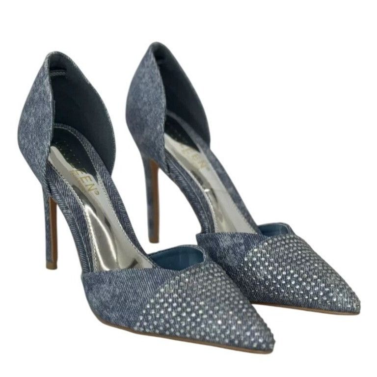 Other KAYLEEN / Net-26 / Blue Deni / Rhinestone / Pointed-Toe Pum Size US 9 / IT 39 - 1 Thumbnail