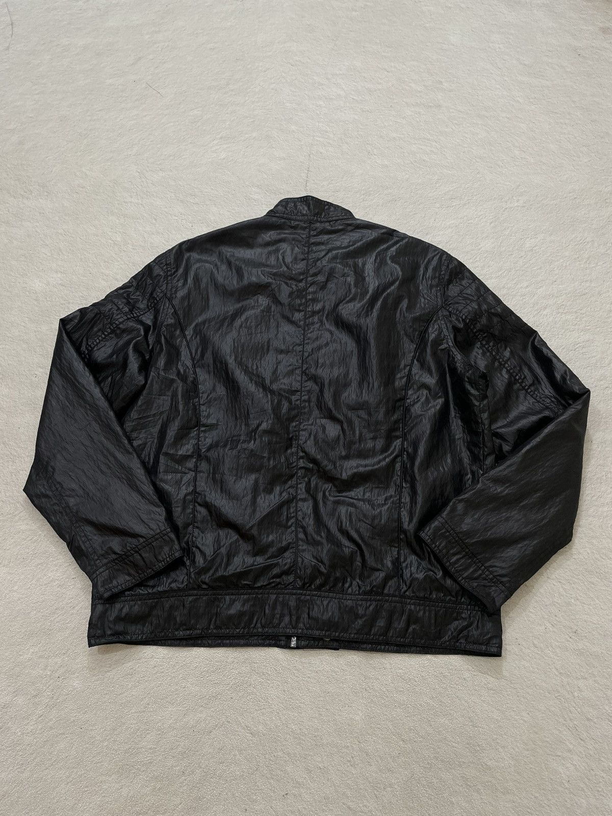 Edwin 2000s Edwin Black Crinkled Nylon Biker Jacket LGB If6was9 Size US L / EU 52-54 / 3 - 10 Thumbnail