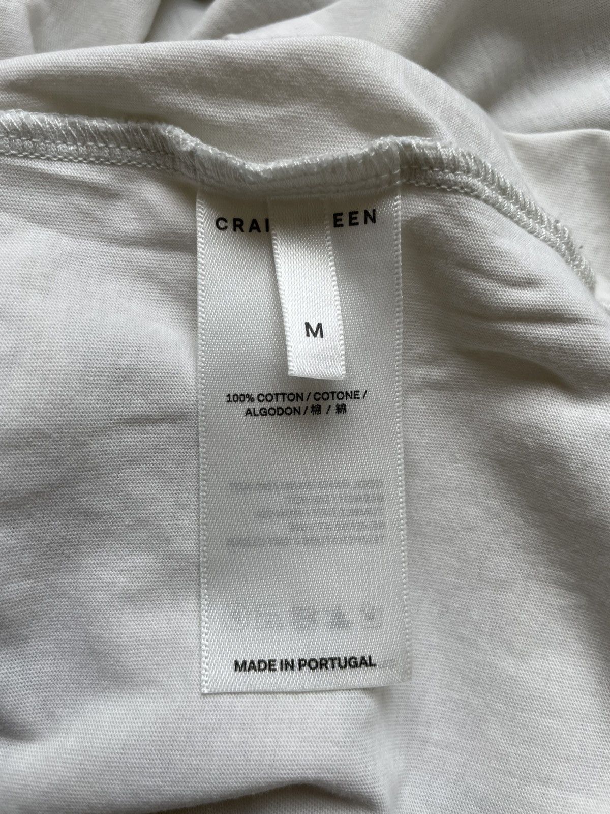 Craig Green EMBROIDERED Hole T-Shirt Chalk Size US M / EU 48-50 / 2 - 6 Thumbnail