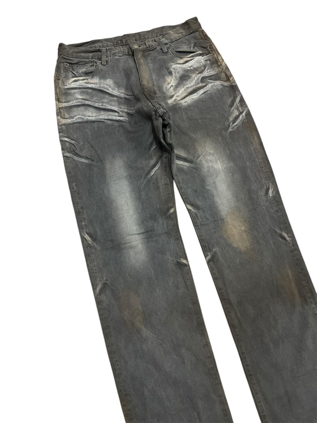 Hysteric Glamour × Japanese Brand BLUE WAY DISTRESSED DENIM PANT Size US 32 / EU 48 - 6 Thumbnail