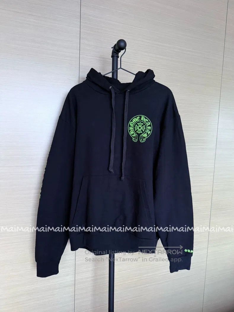 Chrome Hearts CHROME HEARTS Size XL Green horseshoe leather cross black p Size US XL / EU 56 / 4 - 3 Thumbnail