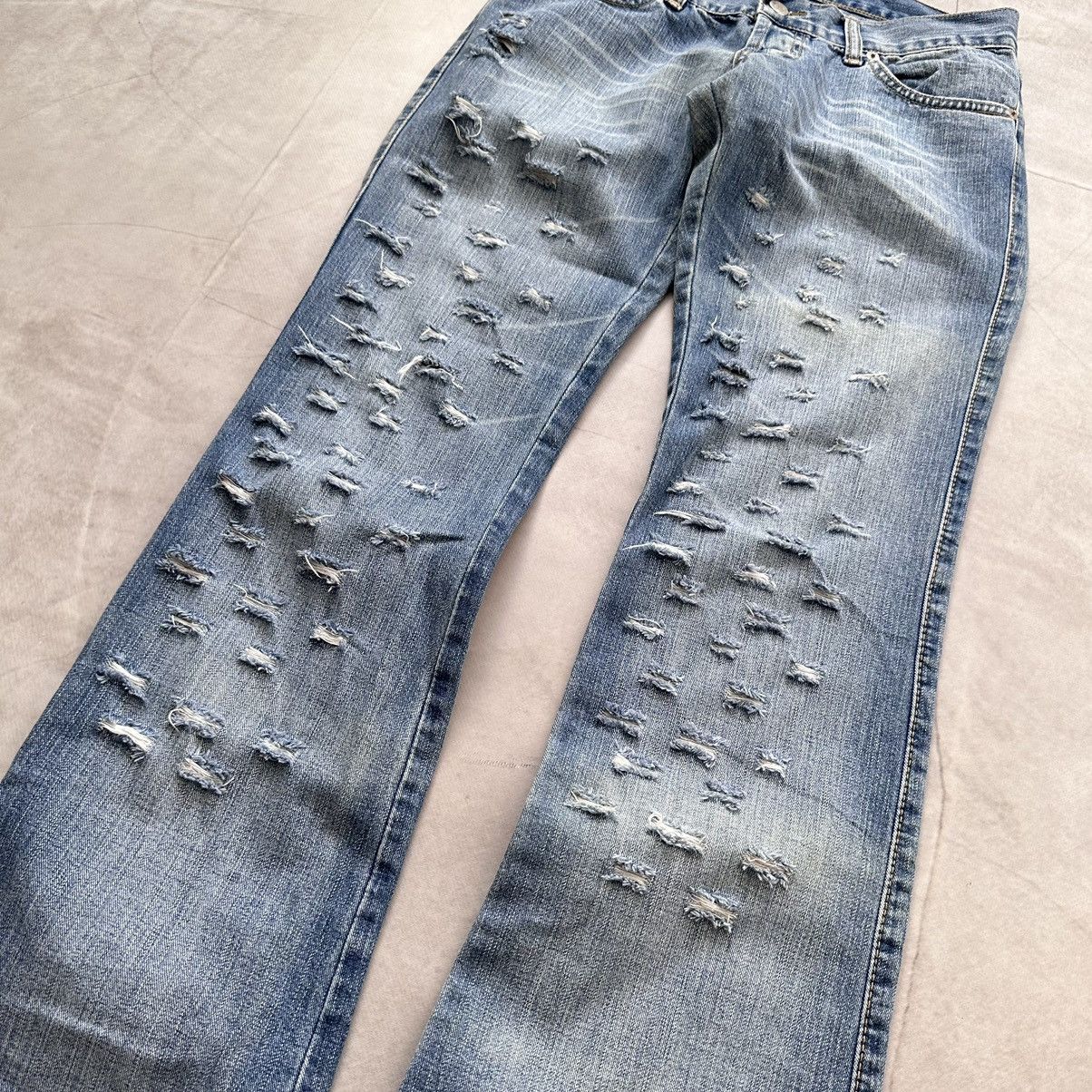 Hysteric Glamour × Undercover Y2K Armani Hysteric Glamour Style Punk Jeans Ed Hardy Vibe Size 28" / US 6 / IT 42 - 7 Thumbnail