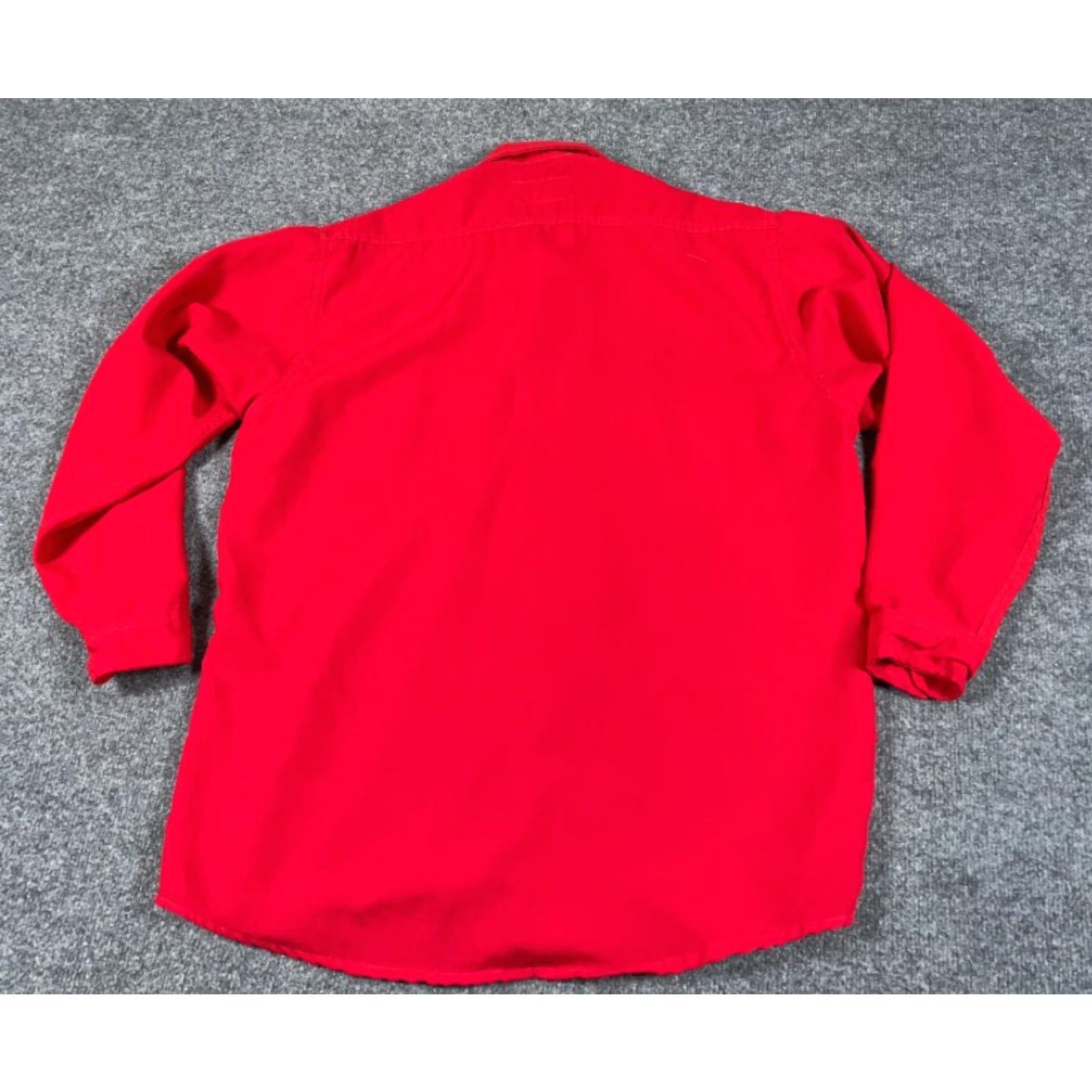 Vintage VTG 90s Gander Mountain Twill Work Shirt Adult Large XL Red Midweight Outdoor Mens Button-Front Collar Shirt Size US L / EU 52-54 / 3 - 2 Thumbnail