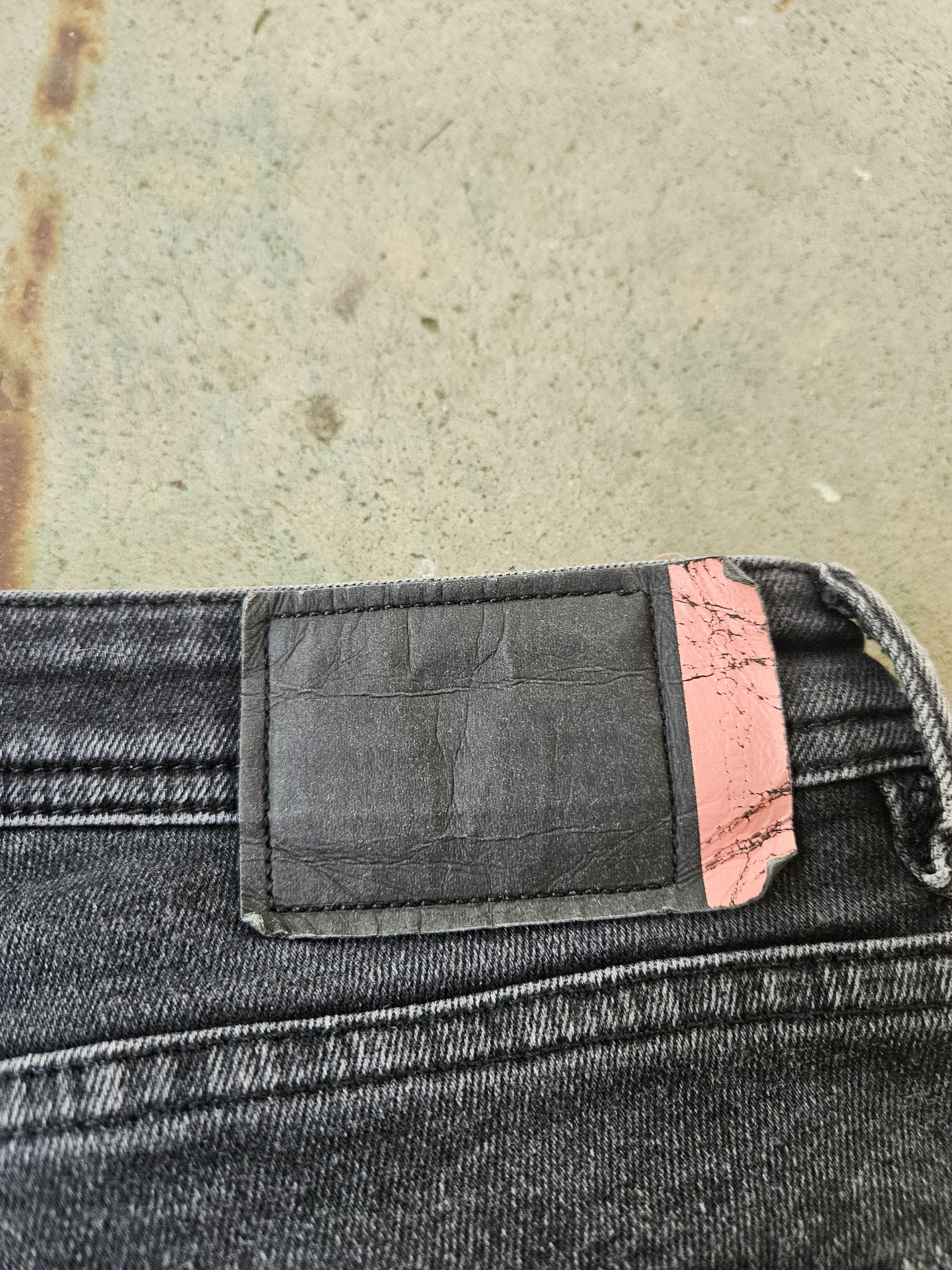 Acne Studios Blå Konst Peg Used Blk Patch Black Denim Jeans Size US 29 - 9 Thumbnail