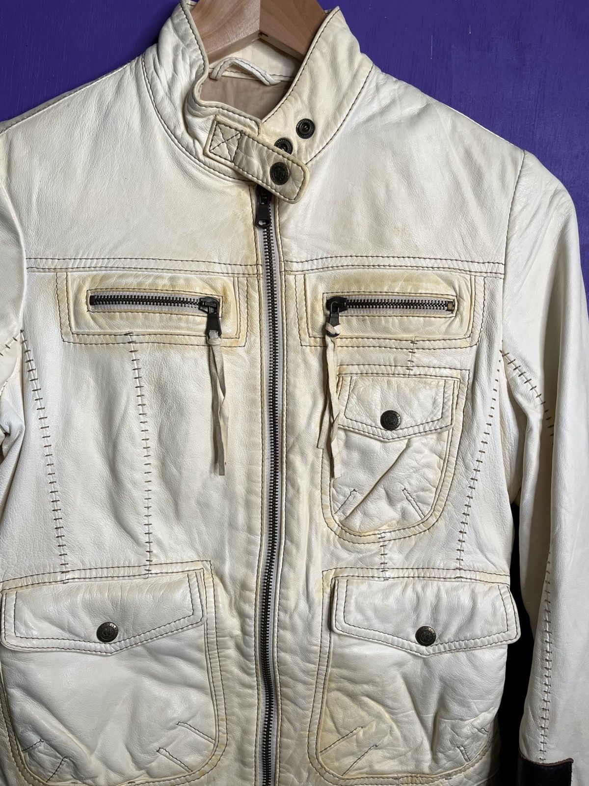 Marlboro Classics × Vintage Vintage 70s Marlboro classics lambskin leather jacket Size US S / EU 44-46 / 1 - 3 Thumbnail