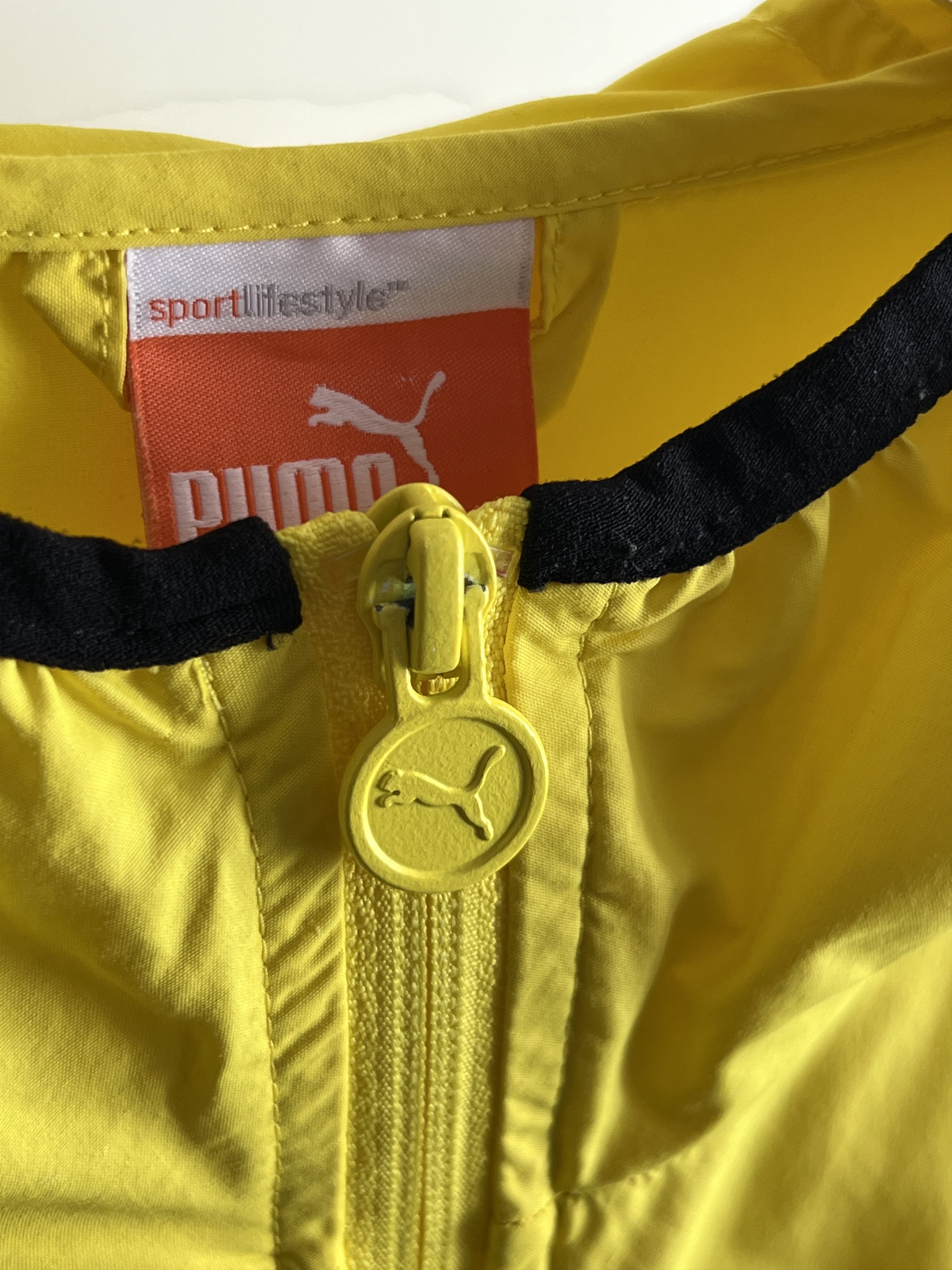 Puma × Vintage Windbreaker Jacket Puma Borussia Dortmund Vintage Soccer Size US M / EU 48-50 / 2 - 8 Thumbnail