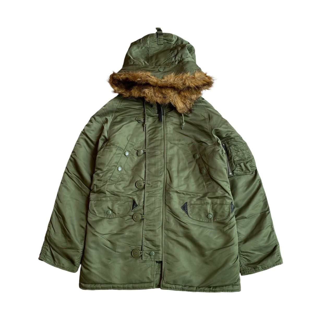 Alpha Industries × Japanese Brand Alpha Industries Type N-3B Fur Parka Jacket Size US M / EU 48-50 / 2 - 1 Thumbnail