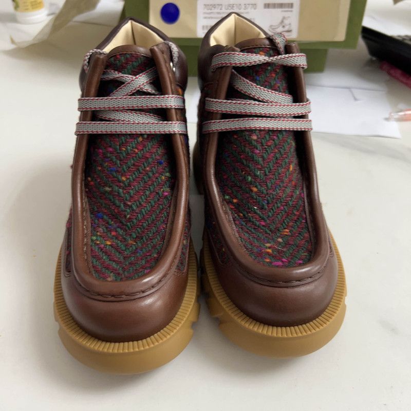 Gucci Gucci Kids Stylish Brown Ankle Boots - Size US 13 / EU 46 - 2 Thumbnail