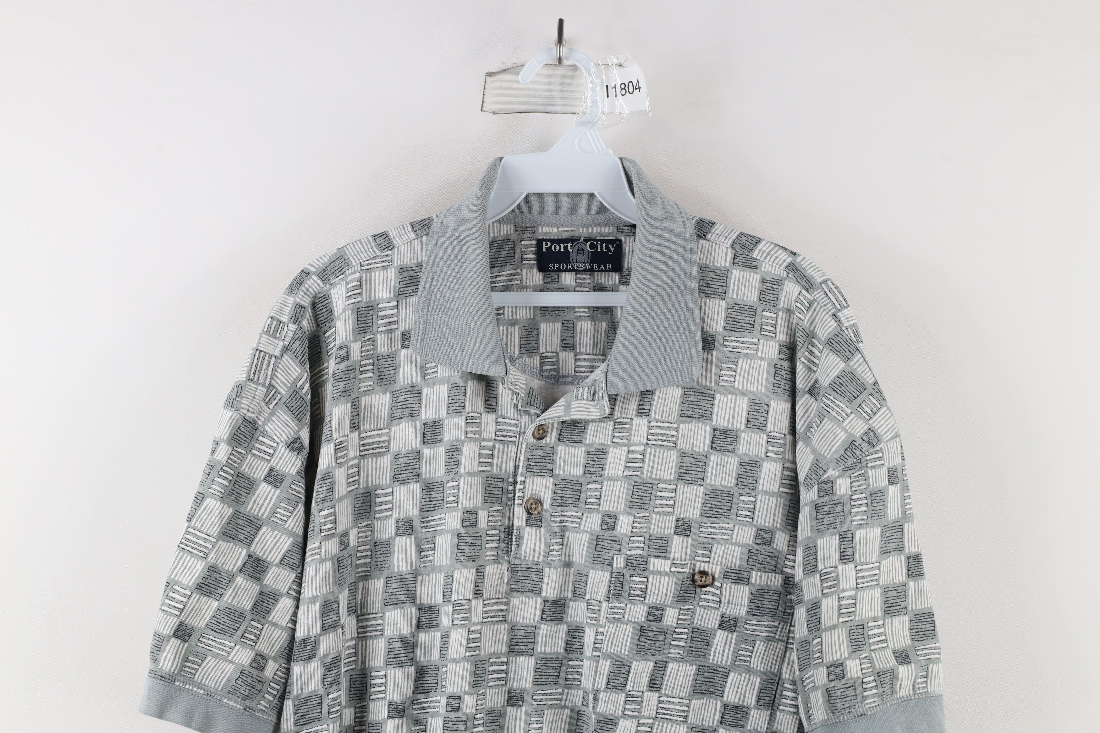 Vintage Vintage 90s Streetwear Collared Pullover Polo Shirt Cotton Size US L / EU 52-54 / 3 - 2 Thumbnail