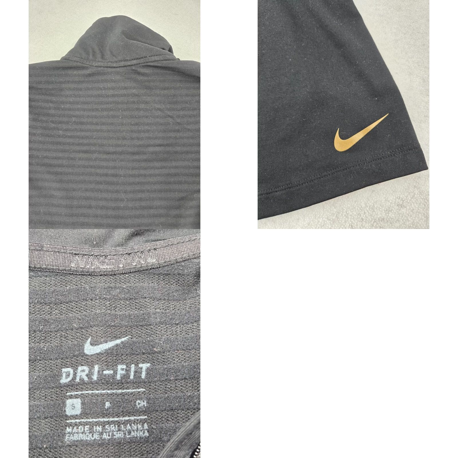Nike Nike Pro Women's Top Shirt S Black 1/2-Zip Dri-Fit Stretch Long-Sleeve Pullover Casual Activewear Nike Therma Size S / US 4 / IT 40 - 9 Thumbnail