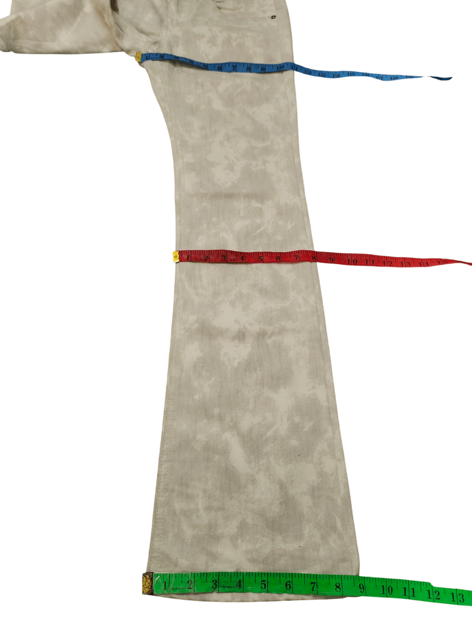 semanticdesign Flare Jeans Semantic Design Snow Camo Denim Bootcut Y2k Lgb Size US 30 / EU 46 - 21 Thumbnail