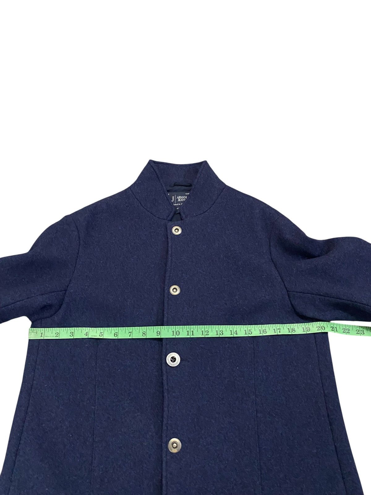 Armani Armani Jeans Snap Button Balmacaan Coat Size 50 Blue Colour Size US M / EU 48-50 / 2 - 14 Thumbnail