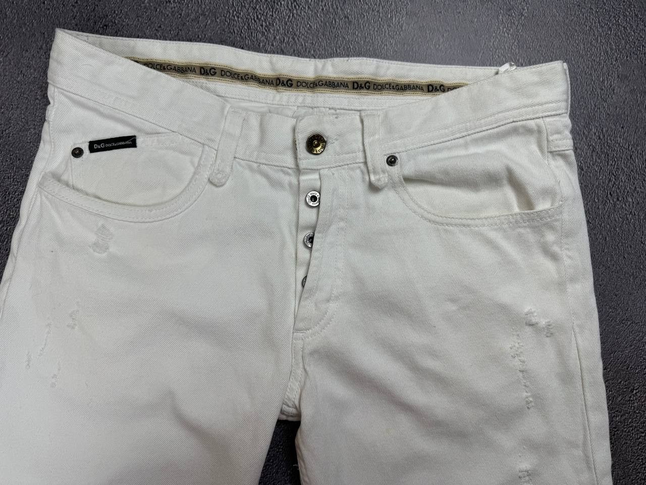 Dolce & Gabbana Vintage Dolce&Gabbana White Jeans Denim Size 34" / US 12 / IT 48 - 19 Thumbnail