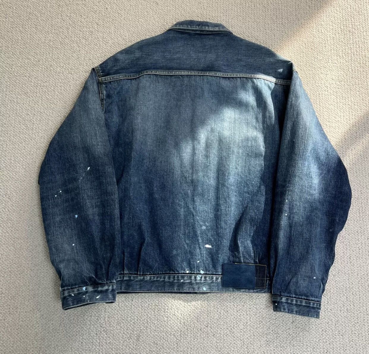 Visvim VISVIM SS 101XX JKT DMGD-1010 Ink-splash-wash Jean jacket Size US XL / EU 56 / 4 - 2 Thumbnail