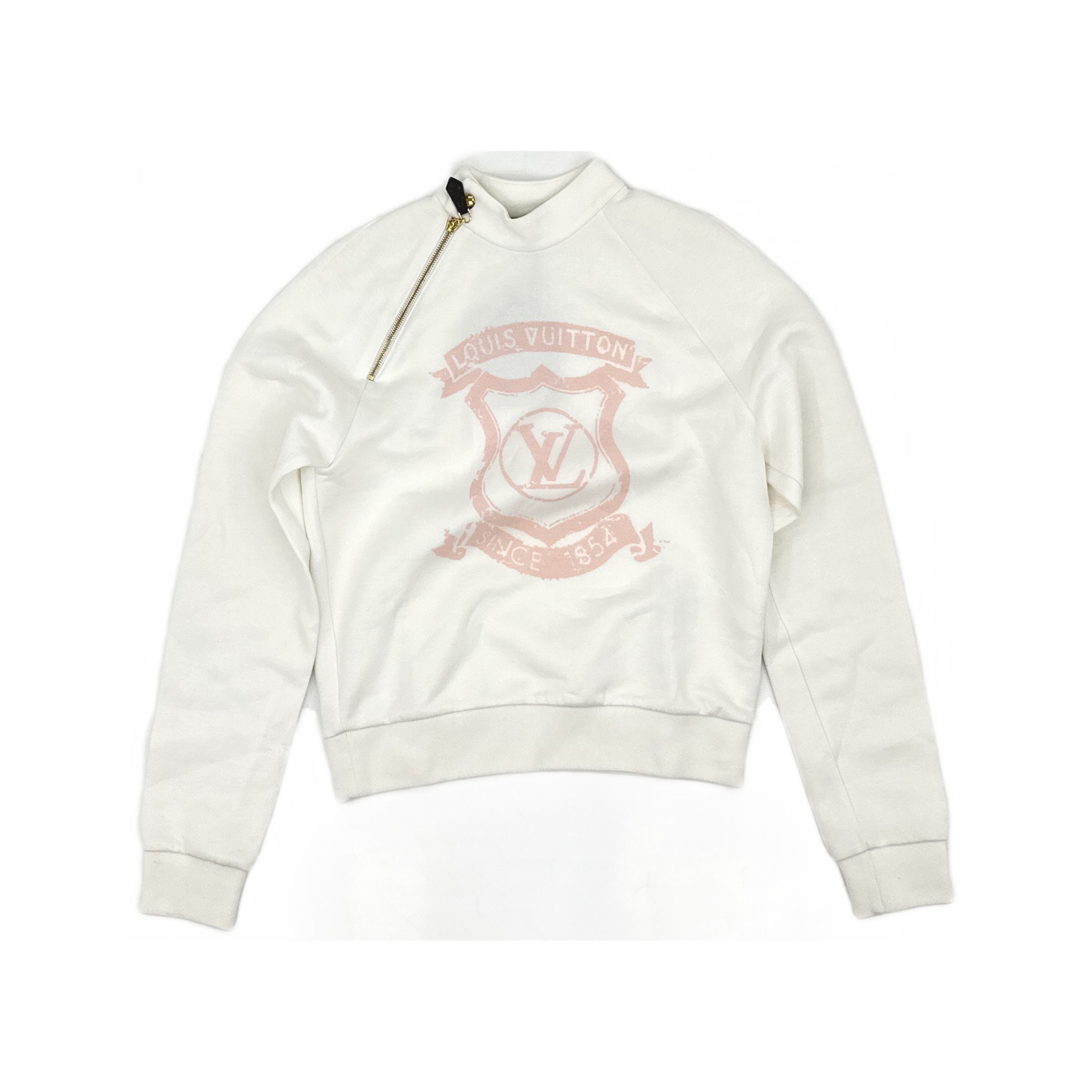 Louis Vuitton Louis Vuitton Pink Logo Zip Sweatshirt Size S Size S / US 4 / IT 40 - 1 Thumbnail
