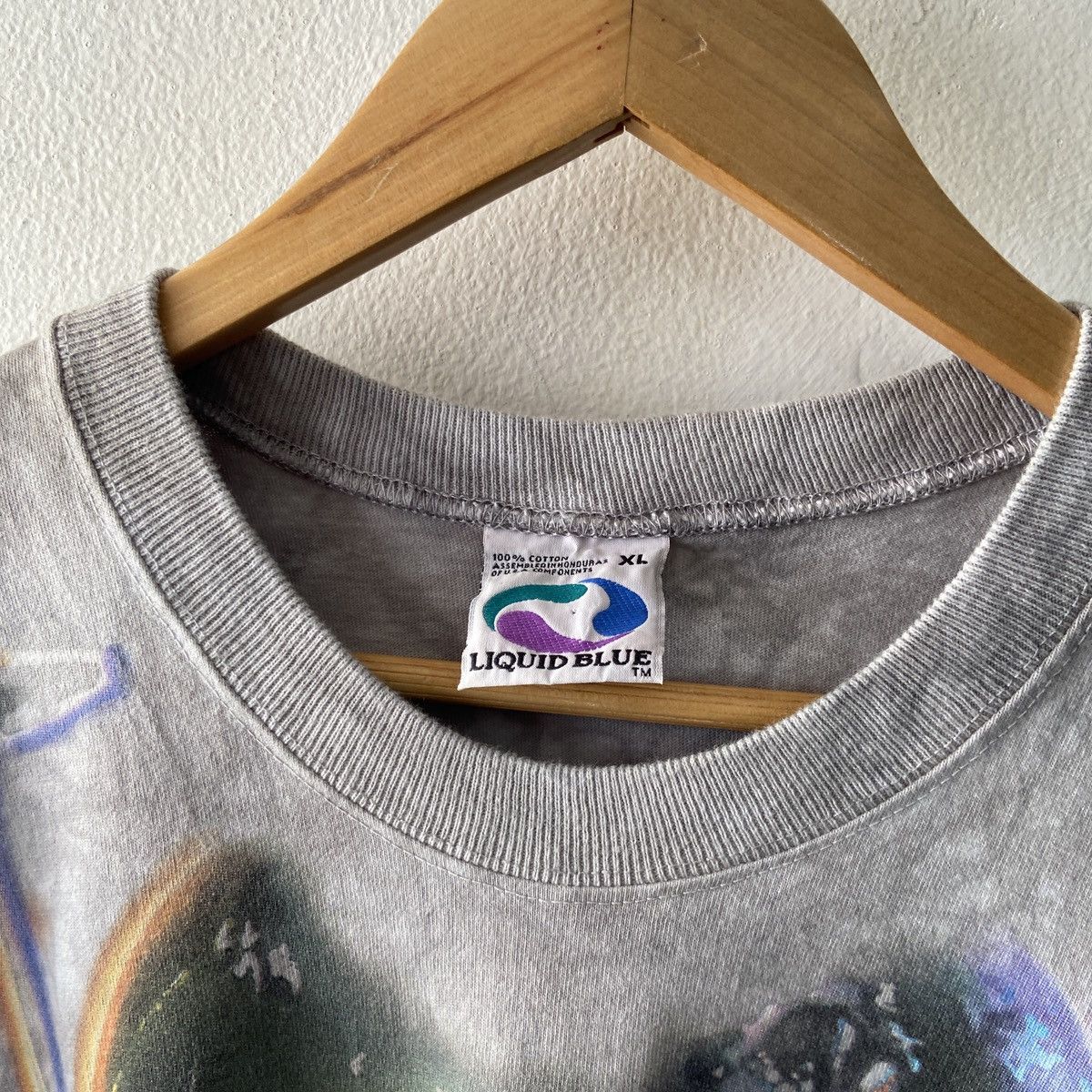 Liquid Blue × Star Wars × Vintage MISPRINT 1997 Boba Fett Liquid Blue Tie-Dye Tee Size US XL / EU 56 / 4 - 5 Thumbnail