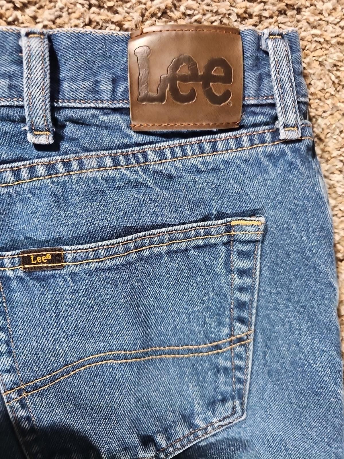 Lee Lee Regular Fit Straight Jeans Size 38x29 Medium Wash Blue Size US 38 / EU 54 - 8 Thumbnail
