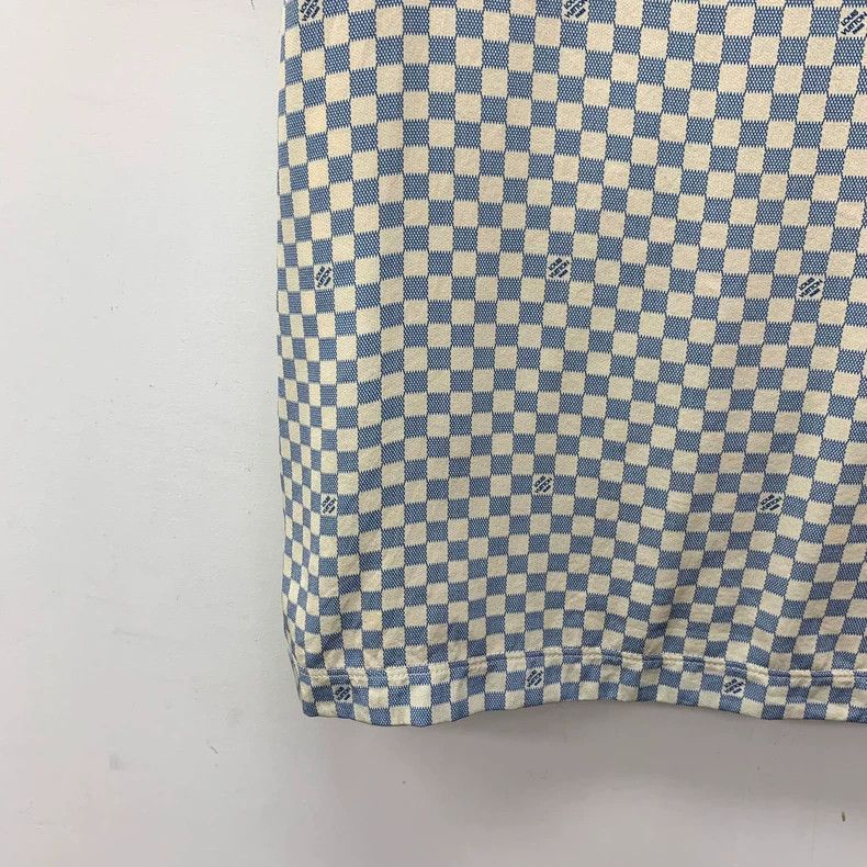 Louis Vuitton Louis Vuitton 24 Color-Block Checkerboard Cotton Crew Neck Size M / US 6-8 / IT 42-44 - 4 Thumbnail