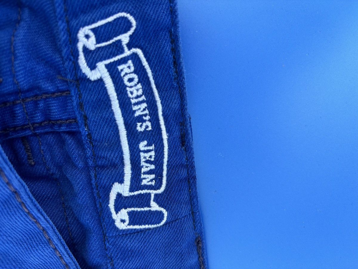 Robins Jeans × Vintage Rare 2000s blue vintage robins designer jeans for sale 42/34 Size US 42 / EU 58 - 6 Thumbnail