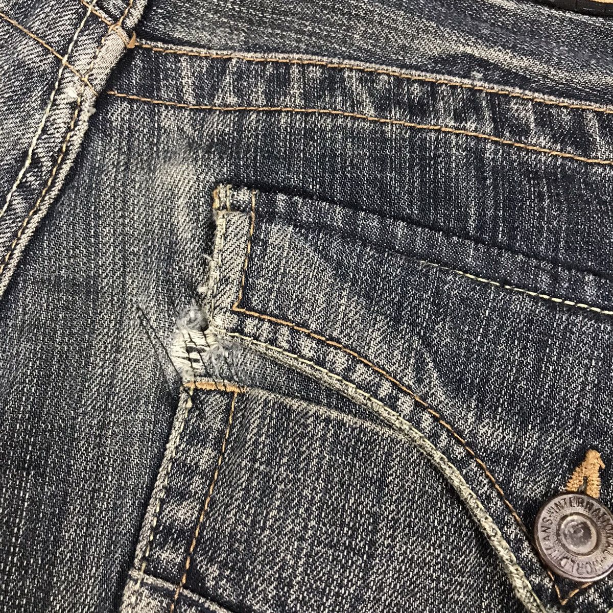 14th Addiction × If Six Was Nine FLARED🔥BOOTCUT ALDELIO JAPAN DISTRESSED DENIM PANTS Size US 30 / EU 46 - 15 Thumbnail