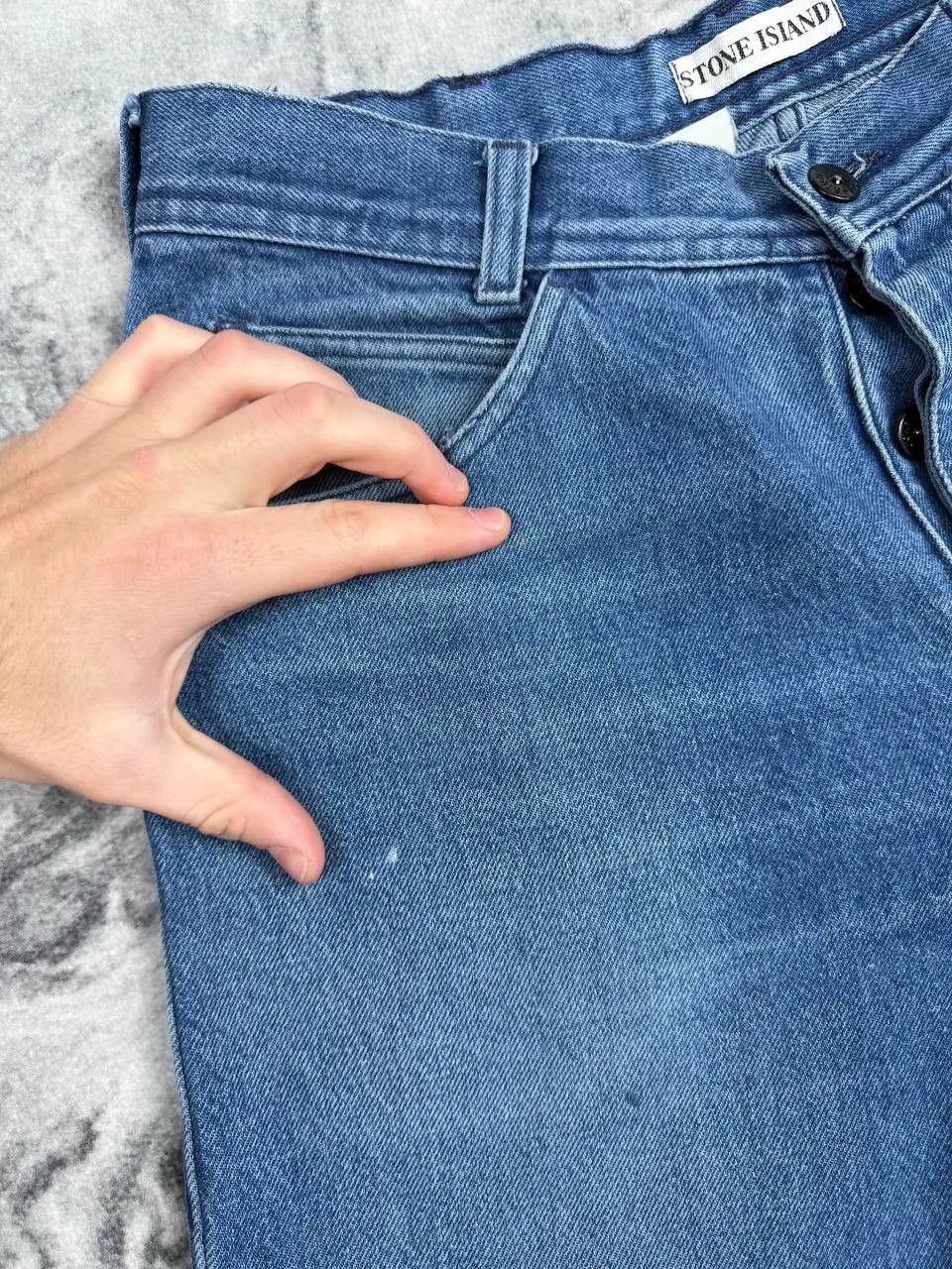 Stone Island Vintage Stone Island Denim Baggy Jeans 90s Archive Size US 32 / EU 48 - 14 Thumbnail