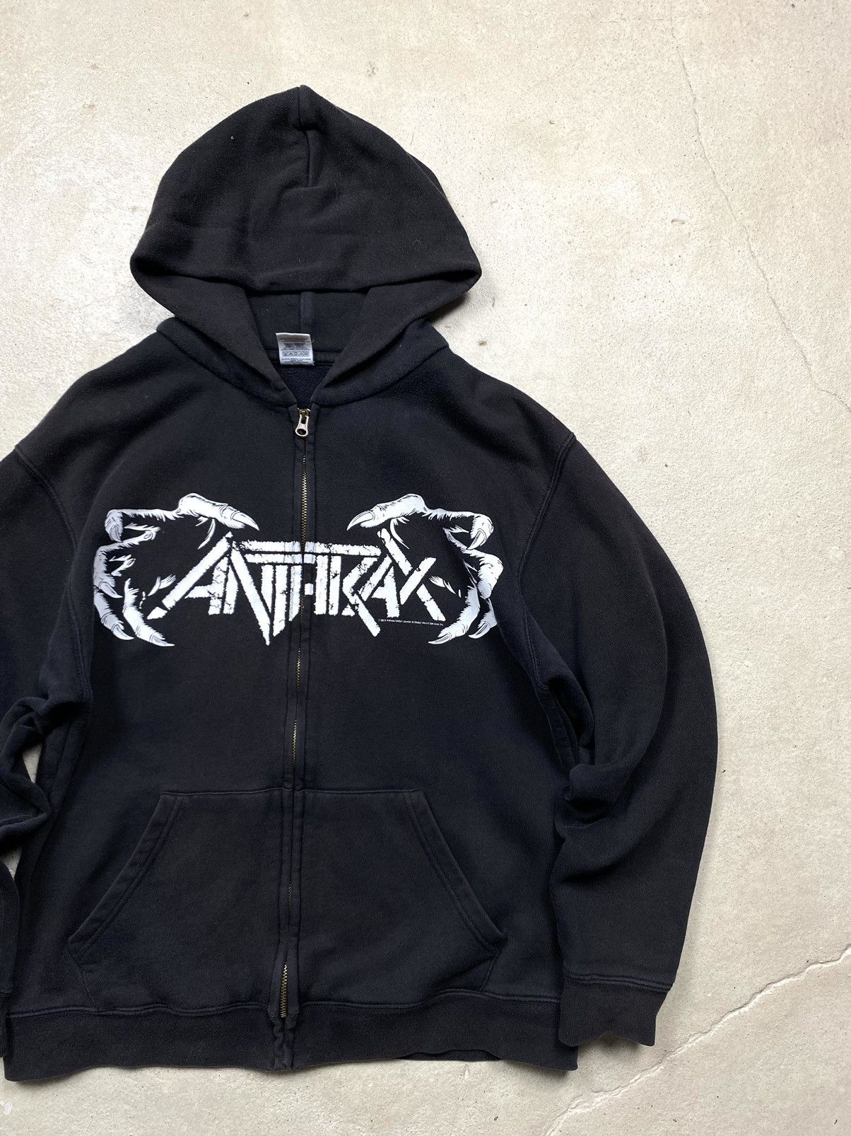 Band Tees Rare! Vintage 00’s Anthrax Worship Metal Hoodie Tee Hardcore Size US M / EU 48-50 / 2 - 4 Thumbnail