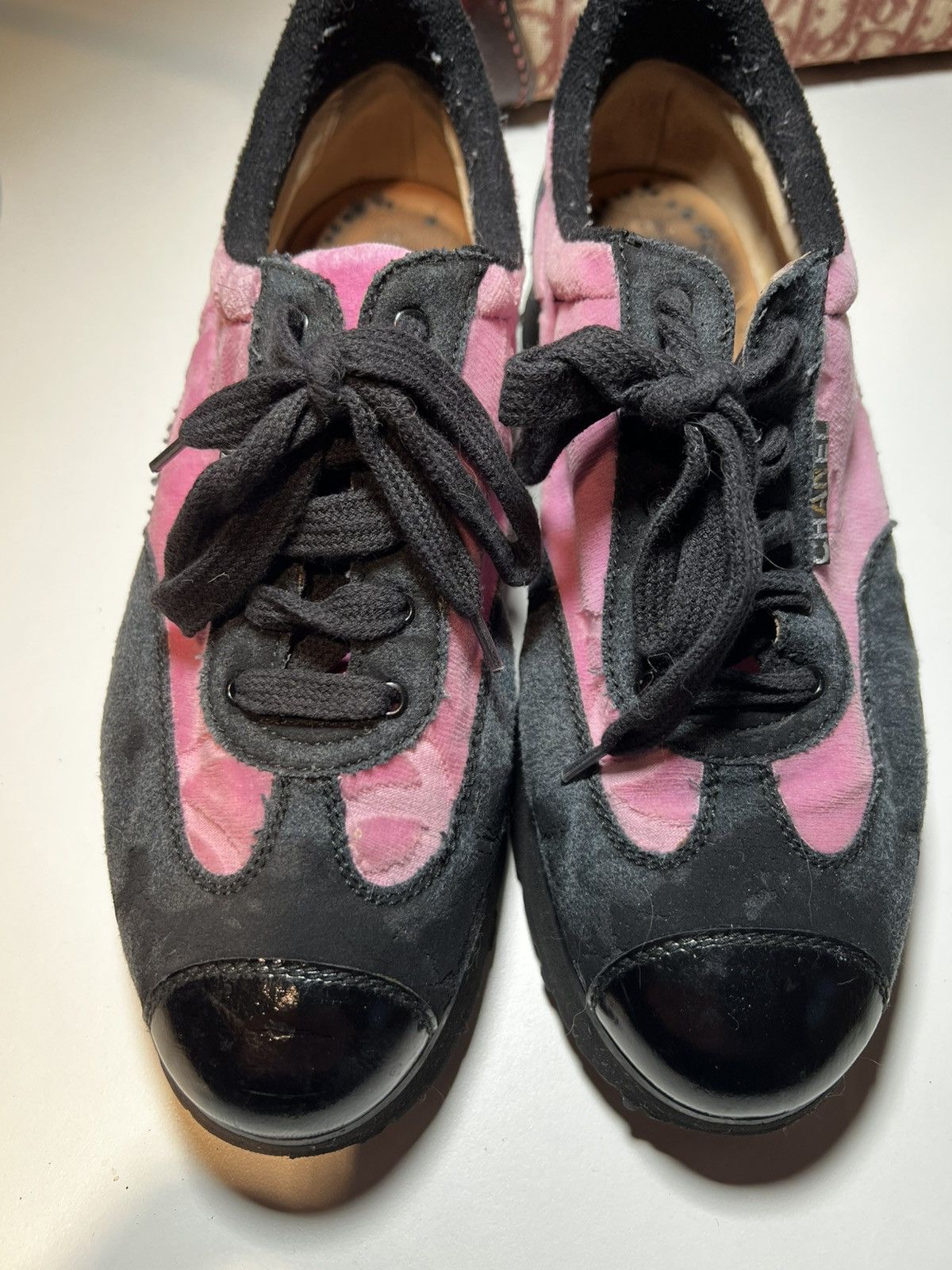Chanel Chanel Velour Runway Shoes 1997 Size US 9 / IT 39 - 4 Thumbnail