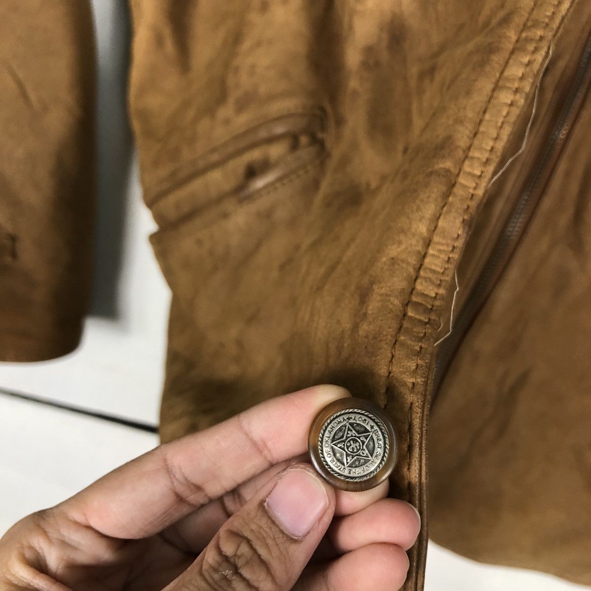 Japanese Brand 🔥Vintage Genuine Leather Jacket Mitsumine Issey Miyake Size US M / EU 48-50 / 2 - 14 Thumbnail