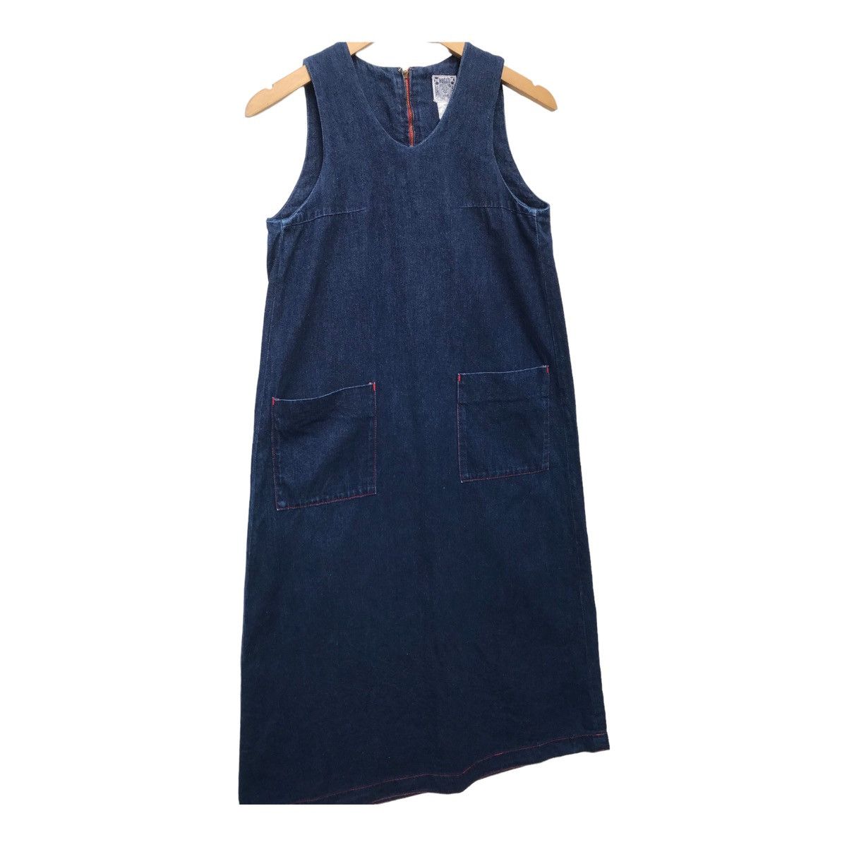 Nepenthes Hogg’s by Nepenthes Sleeveless Long Denim Dress Size S / US 4 / IT 40 - 2 Thumbnail