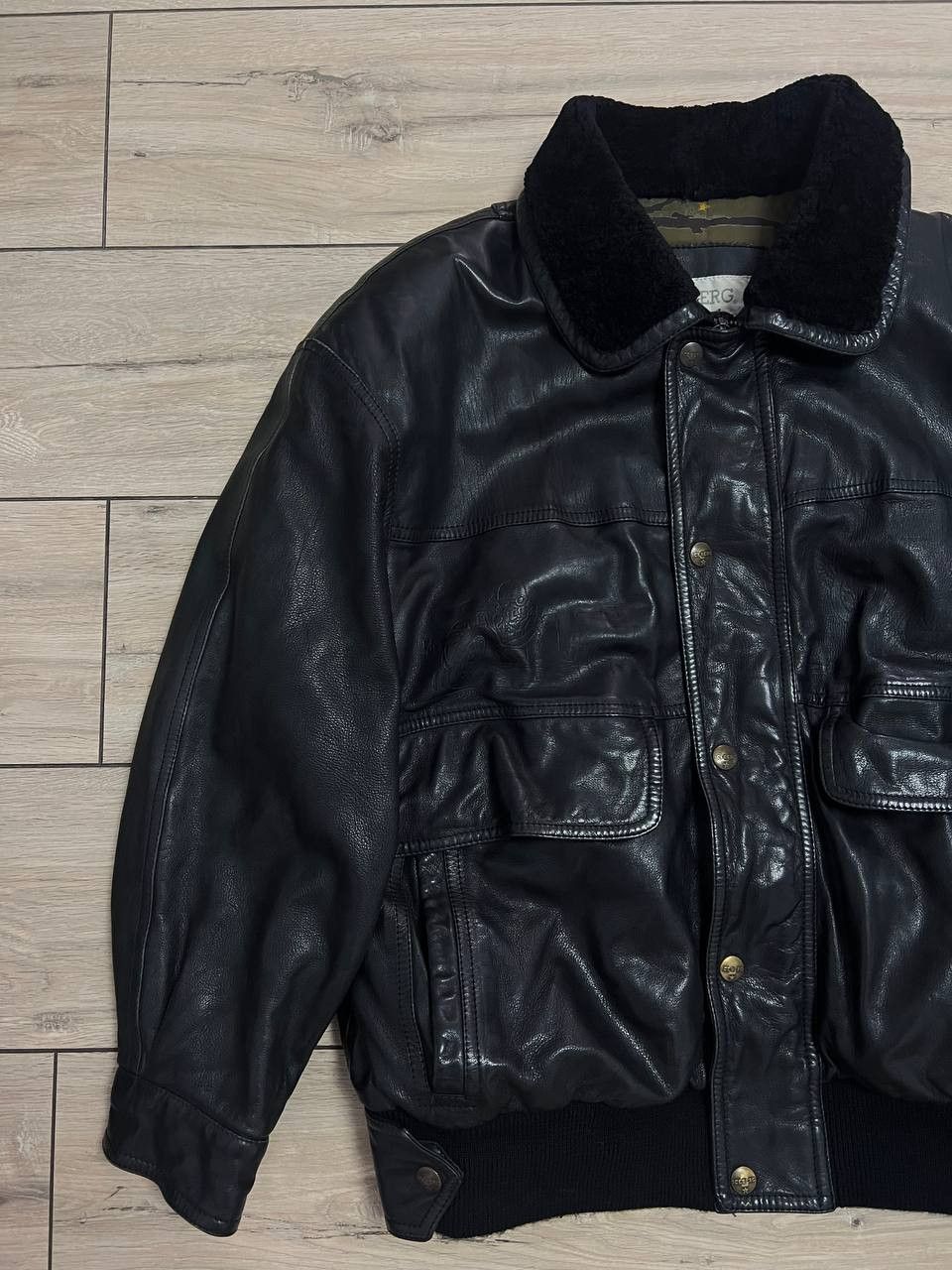Iceberg Iceberg Vintage Leather Bomber Jacket Insulated Motorcycle Size US M / EU 48-50 / 2 - 6 Thumbnail
