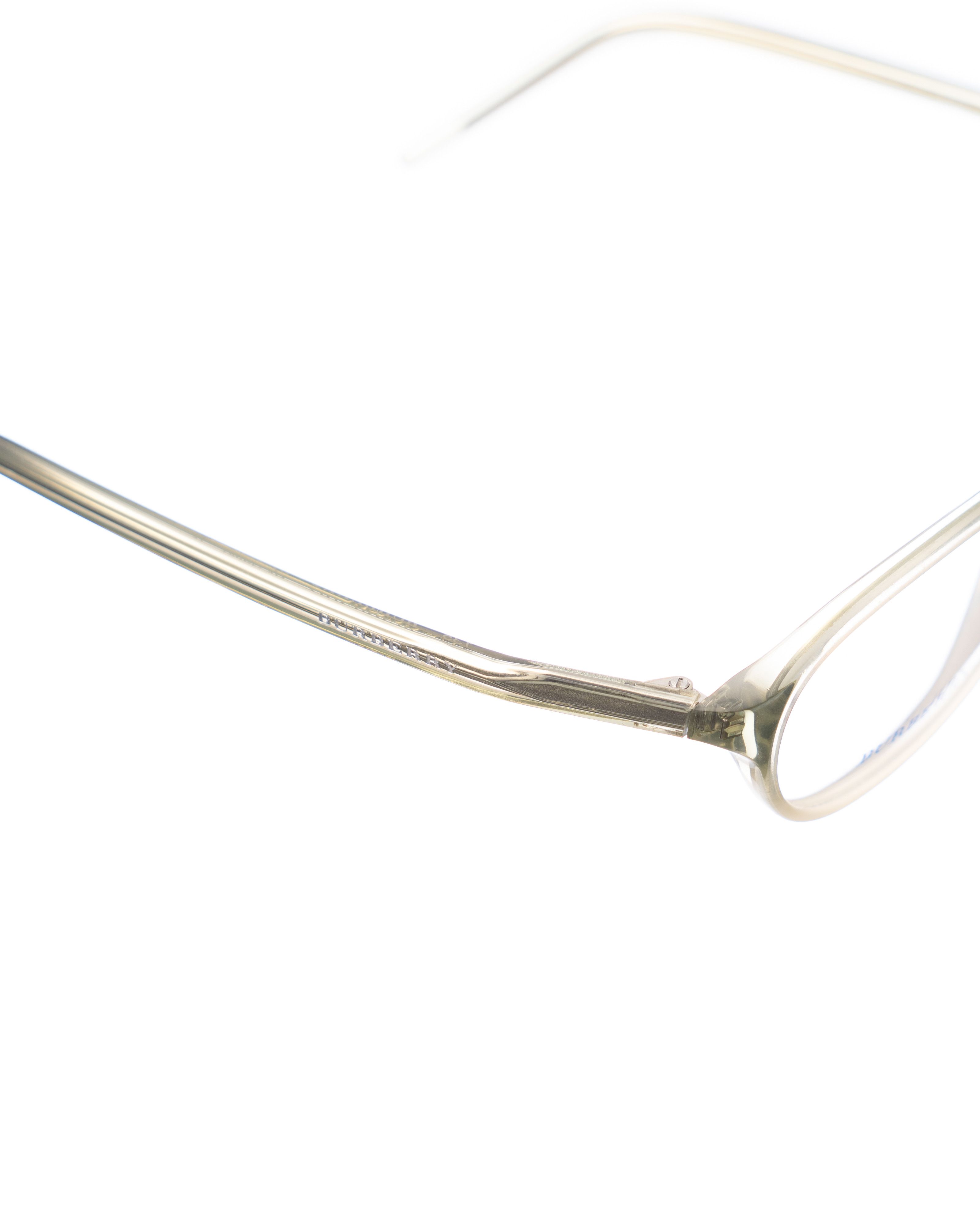 Burberry Burberry 90s Clear Oval Plastic Glasses Size ONE SIZE - 3 Thumbnail