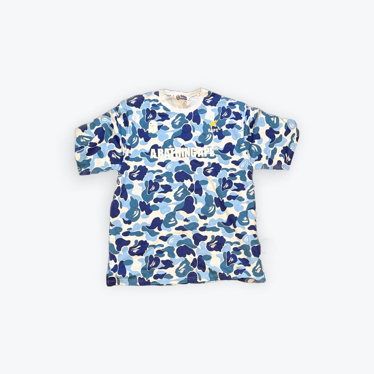 Bape Blue camo bape tee Size US XXL / EU 58 / 5 - 1 Thumbnail