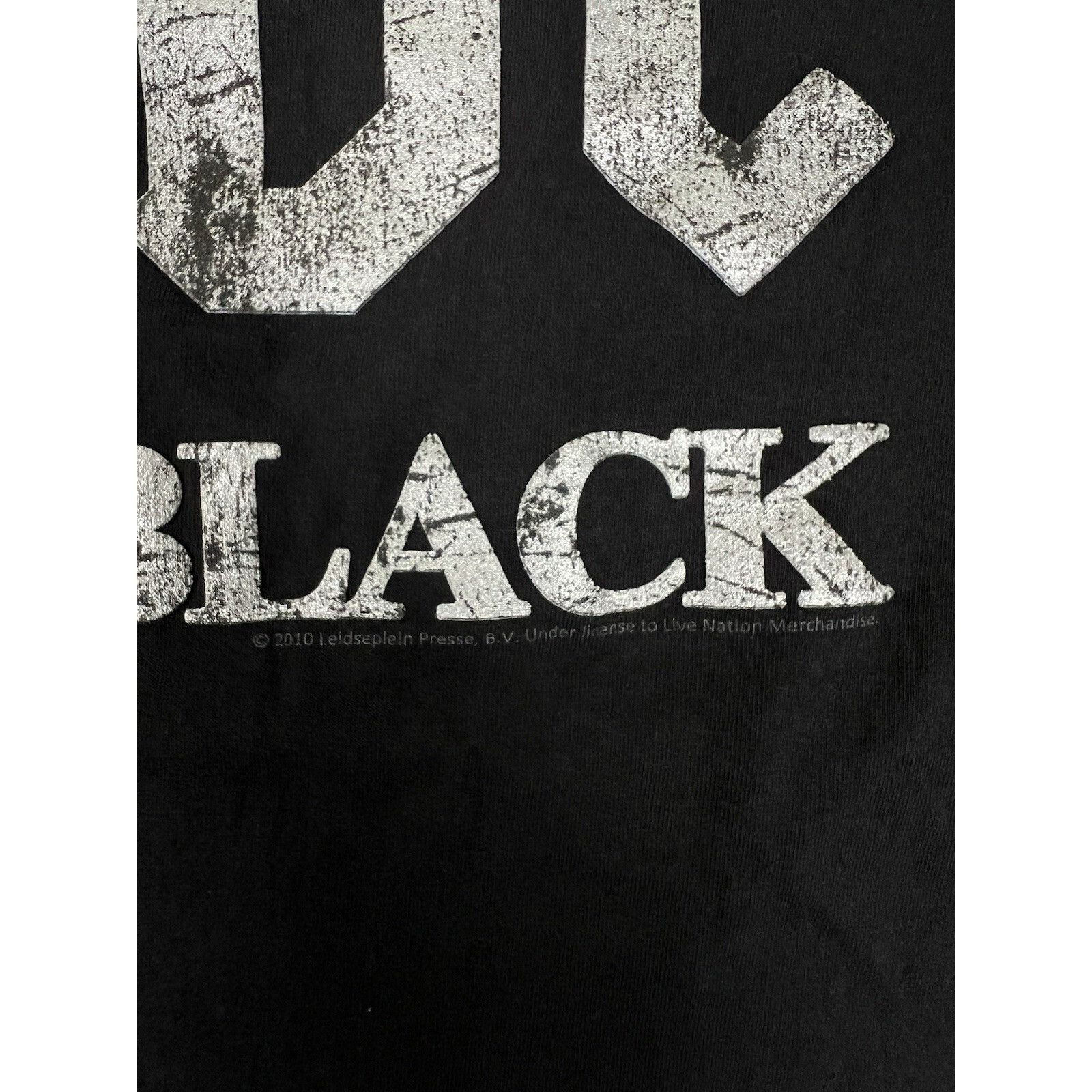 Delta Vintage AC/DC Back In Black T-Shirt Size XL Black Chrome Y2K Size US XL / EU 56 / 4 - 3 Thumbnail