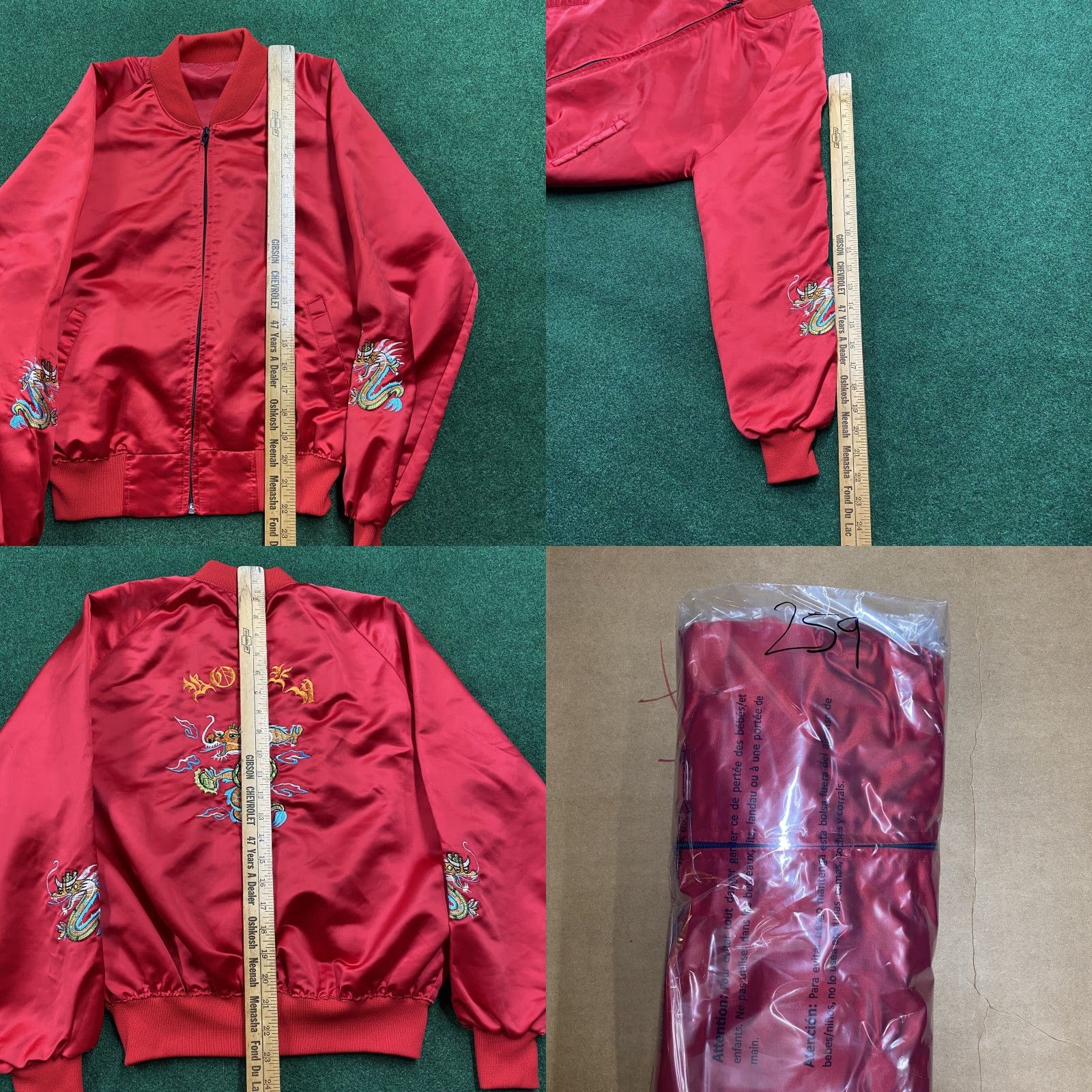 Vintage VINTAGE Korea Jacket Mens S Red 80S Military Full Zip Souvenir Embroidered Coat Jacket Size US S / EU 44-46 / 1 - 8 Thumbnail