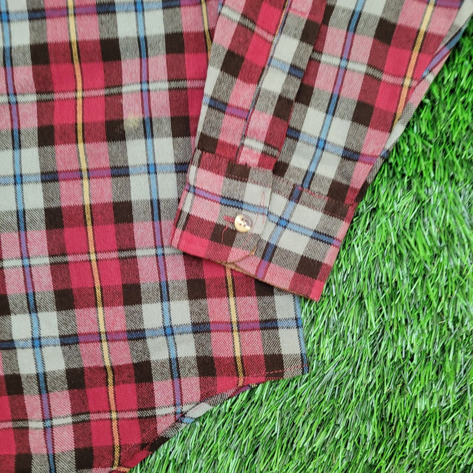 Vintage VTG Country-Squire By Block Plaid Shirt Medium 15.5 Acrylic Size US M / EU 48-50 / 2 - 3 Thumbnail