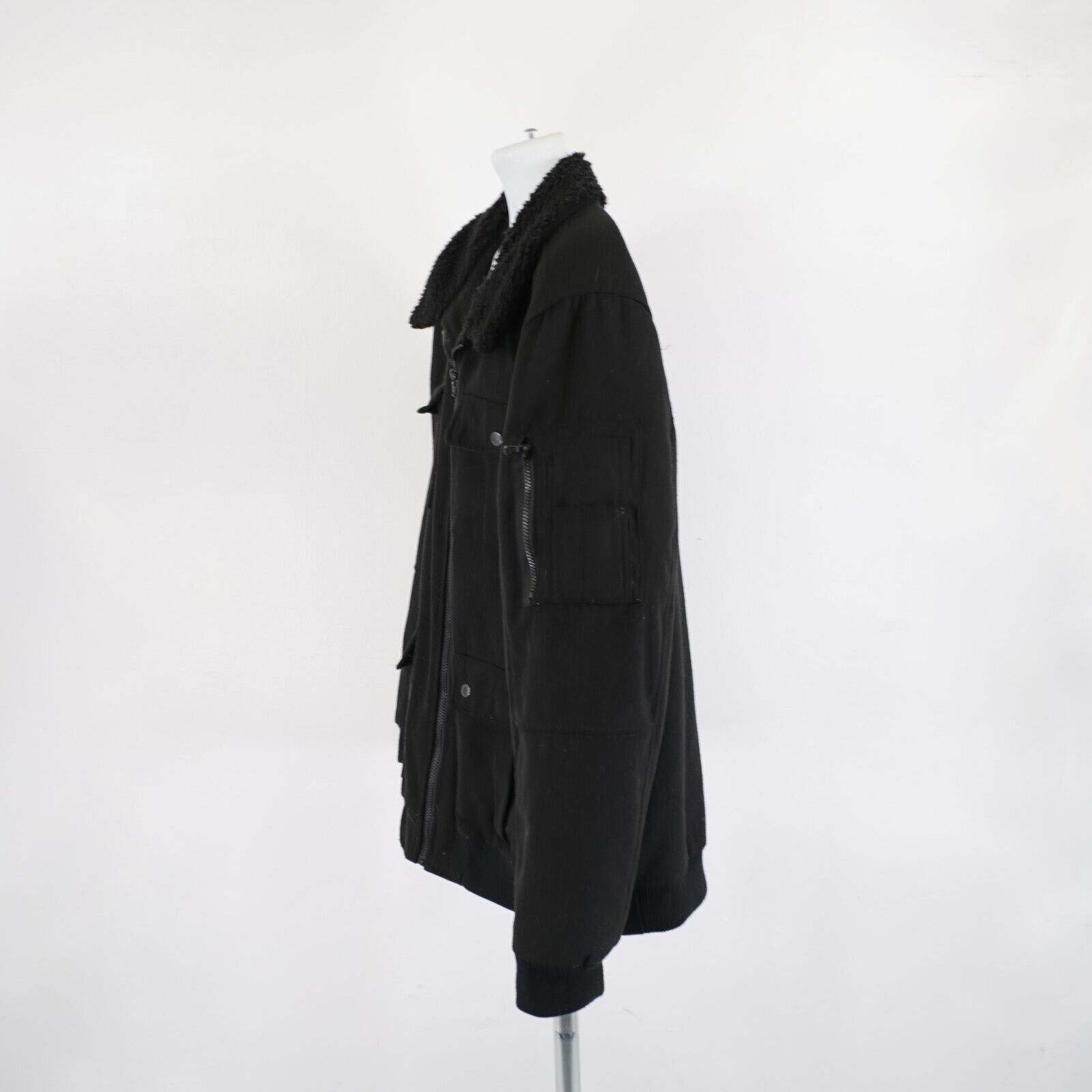 Rock & Republic Rock & Republic Black Sherpa Camo Lined Full Zip Sherpa Jack Size US XXL / EU 58 / 5 - 6 Thumbnail