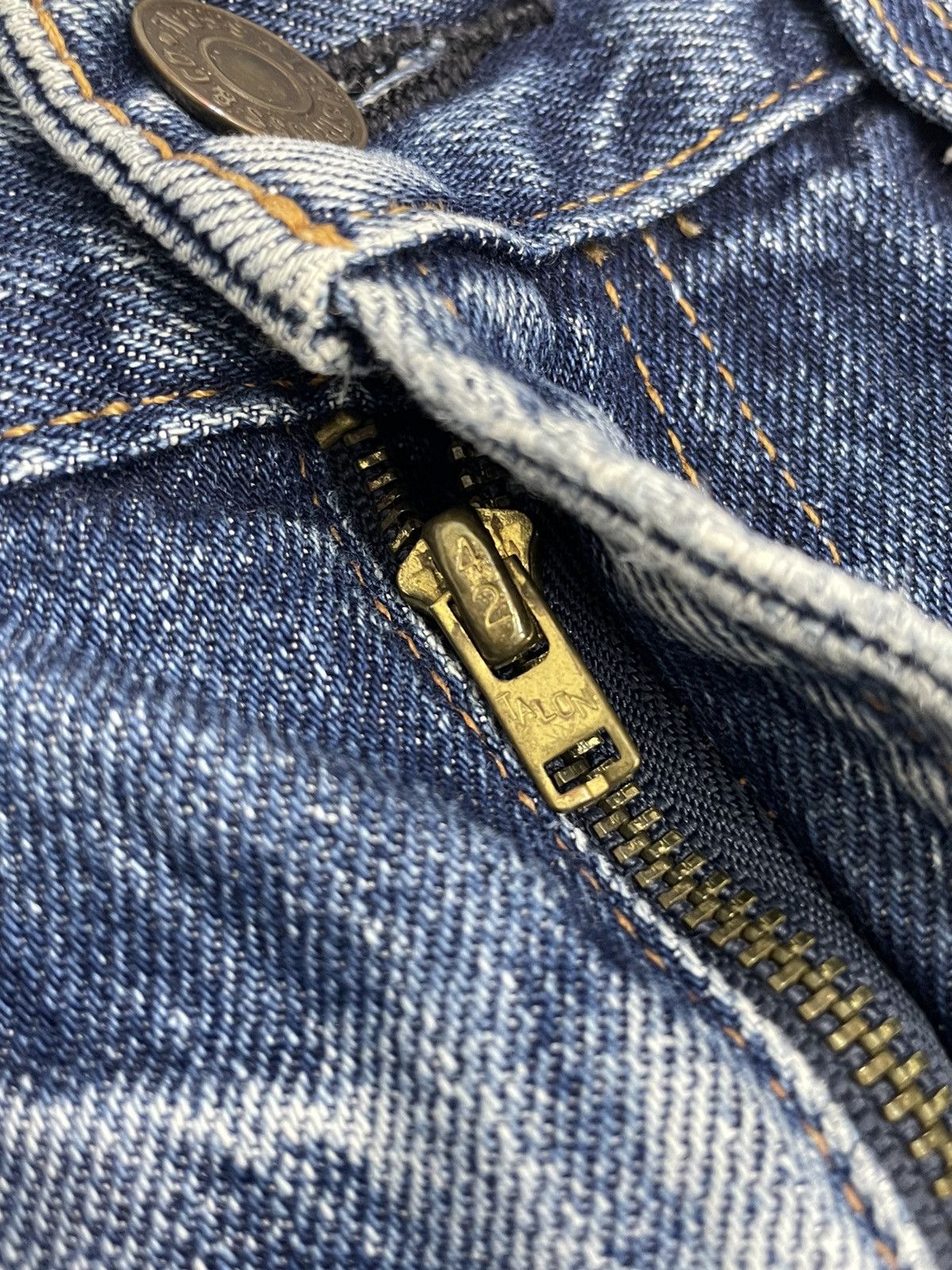 Levis 505 Talon Big E Redline Selvedge Repro Distressed