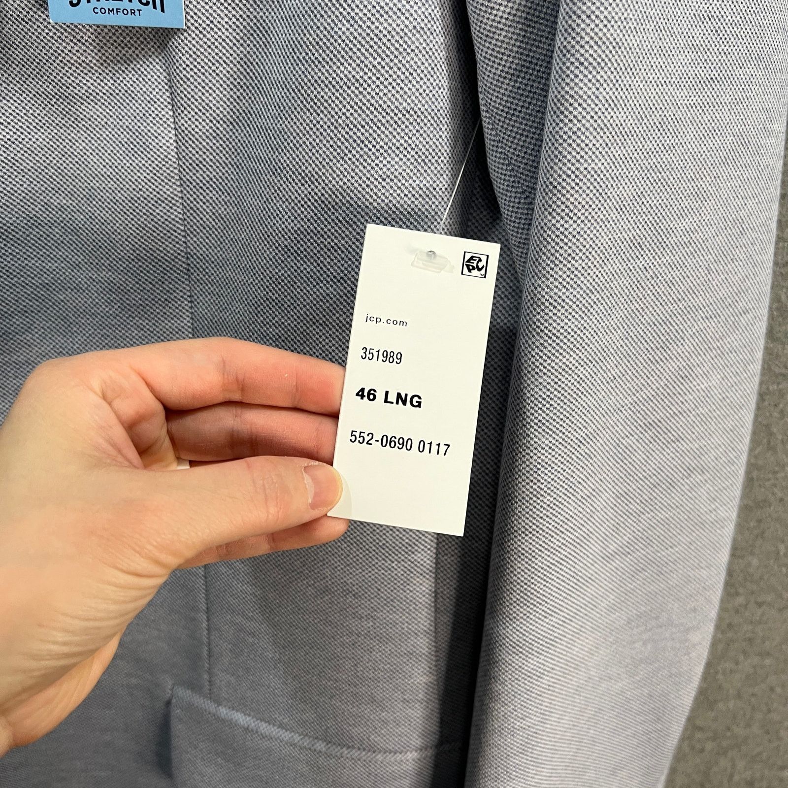 Other Stafford Mens Classic Fit Sport Coats Suit Light Blu Size 46L - 15 Thumbnail