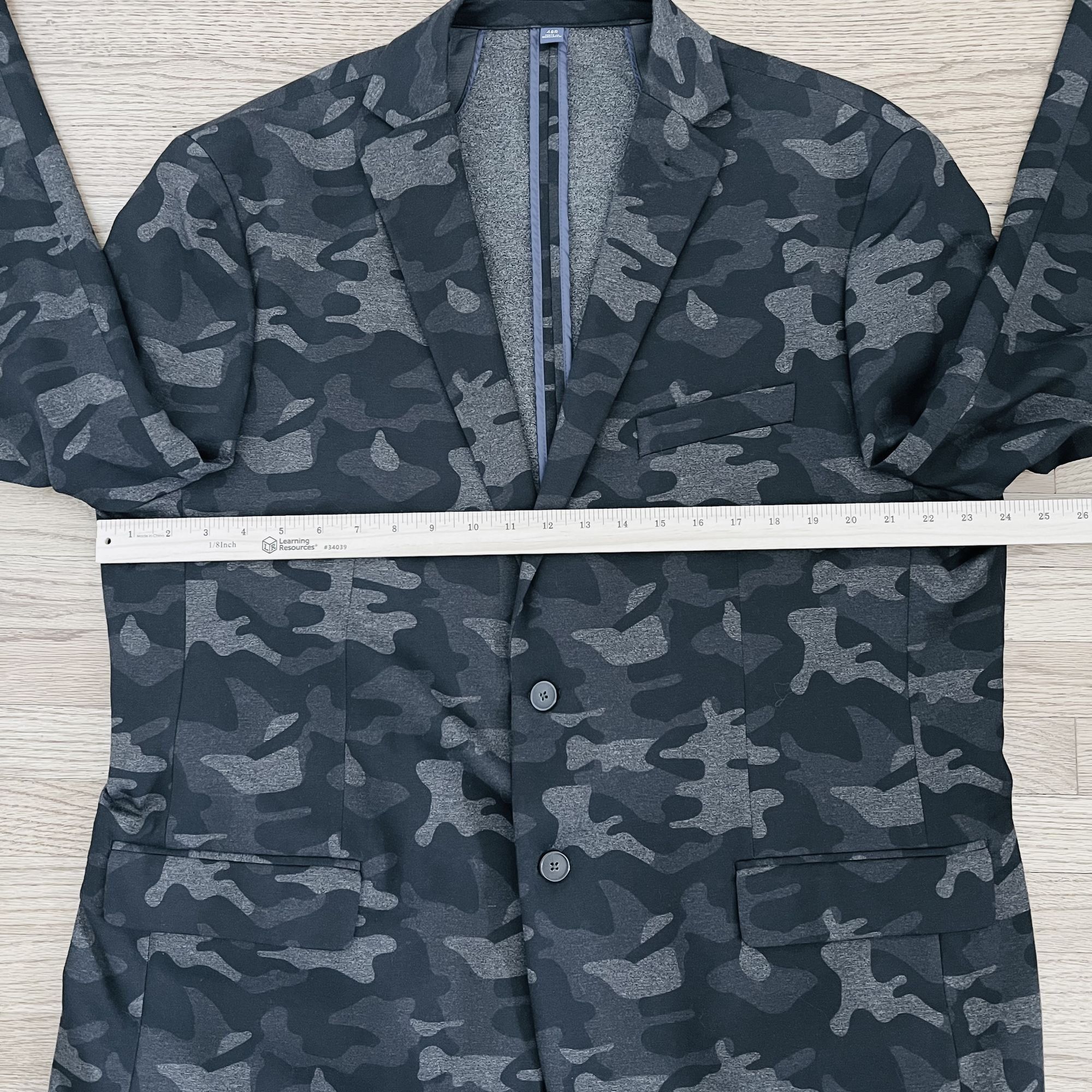 Apt. 9 Camo Blazer Mens 48R Sports Coat Unstructured Casual Stateme Size 48R - 8 Thumbnail