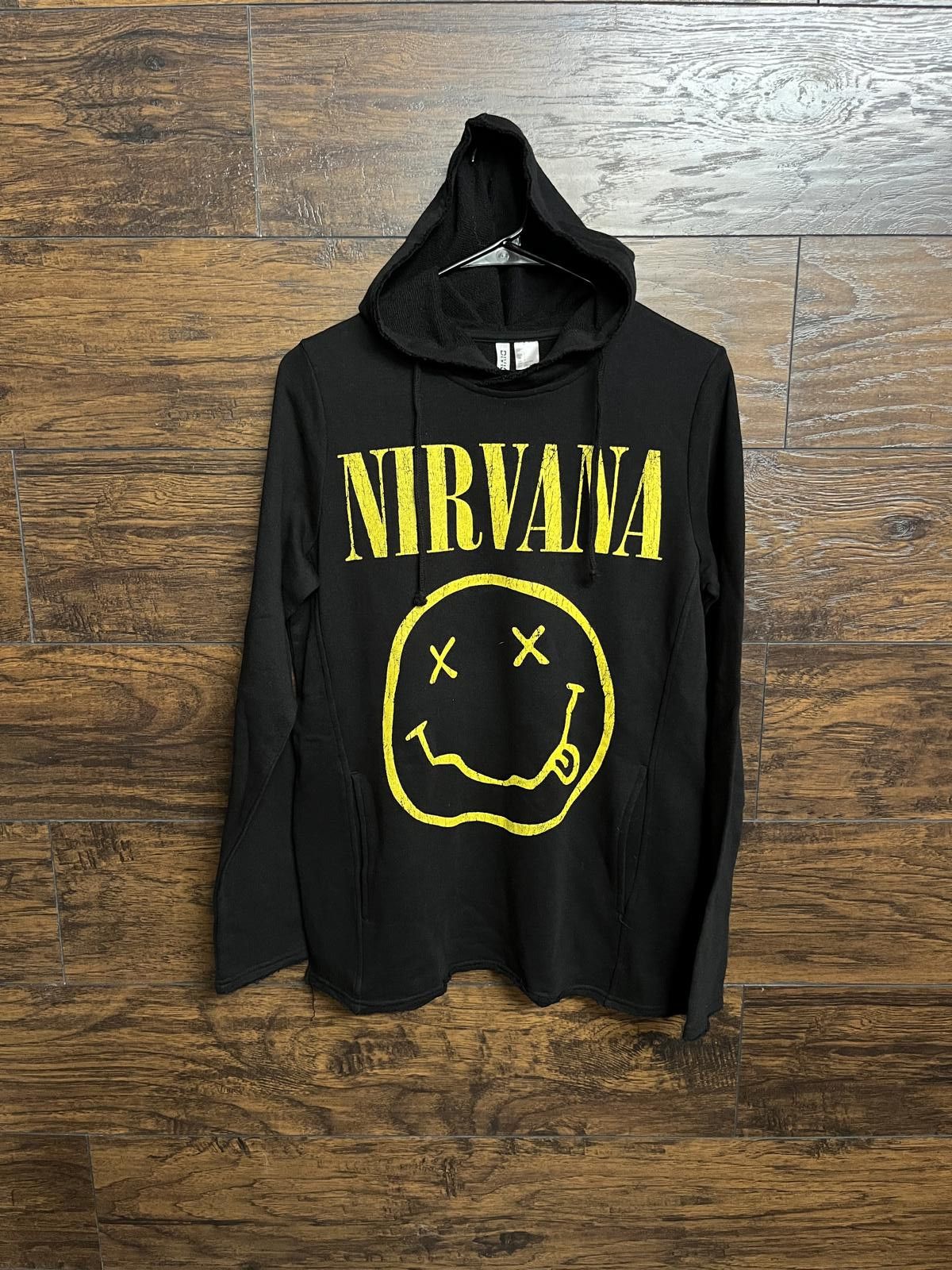 Divided Nirvana Distressed SmileyHoodie - Juniors/Womens - Small Size S / US 4 / IT 40 - 1 Thumbnail